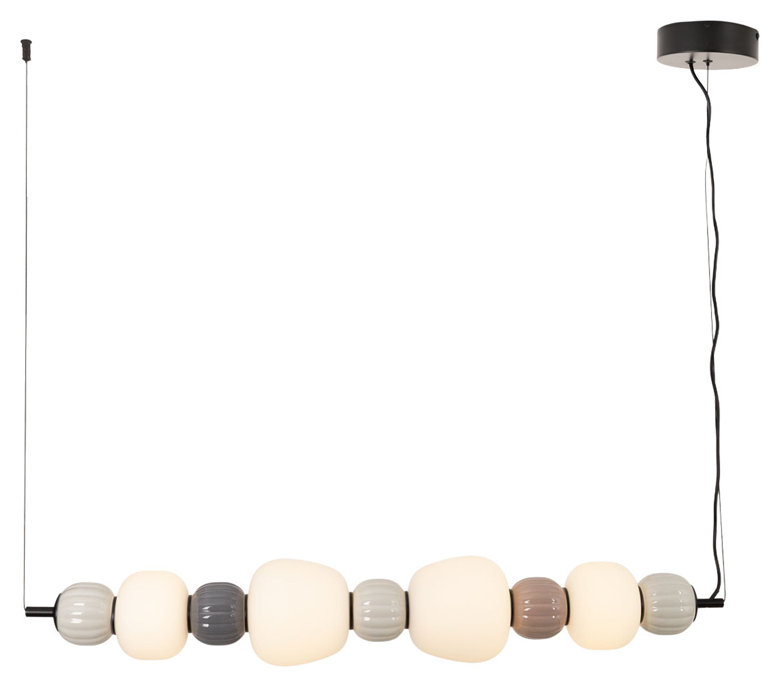 Lampa Wisząca LED Modern x4 brązowa