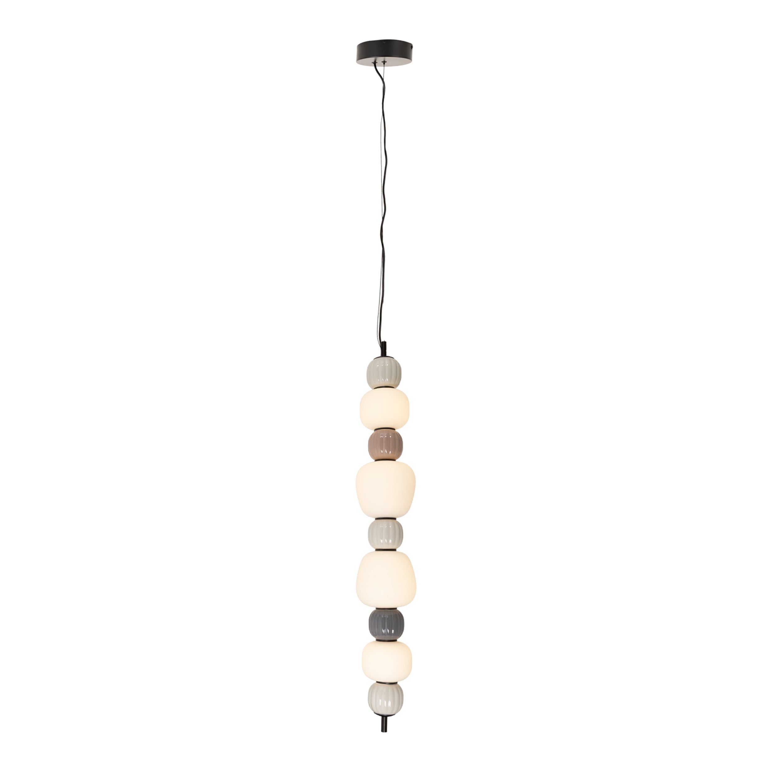 Lampa Wisząca LED Modern x4 brązowa