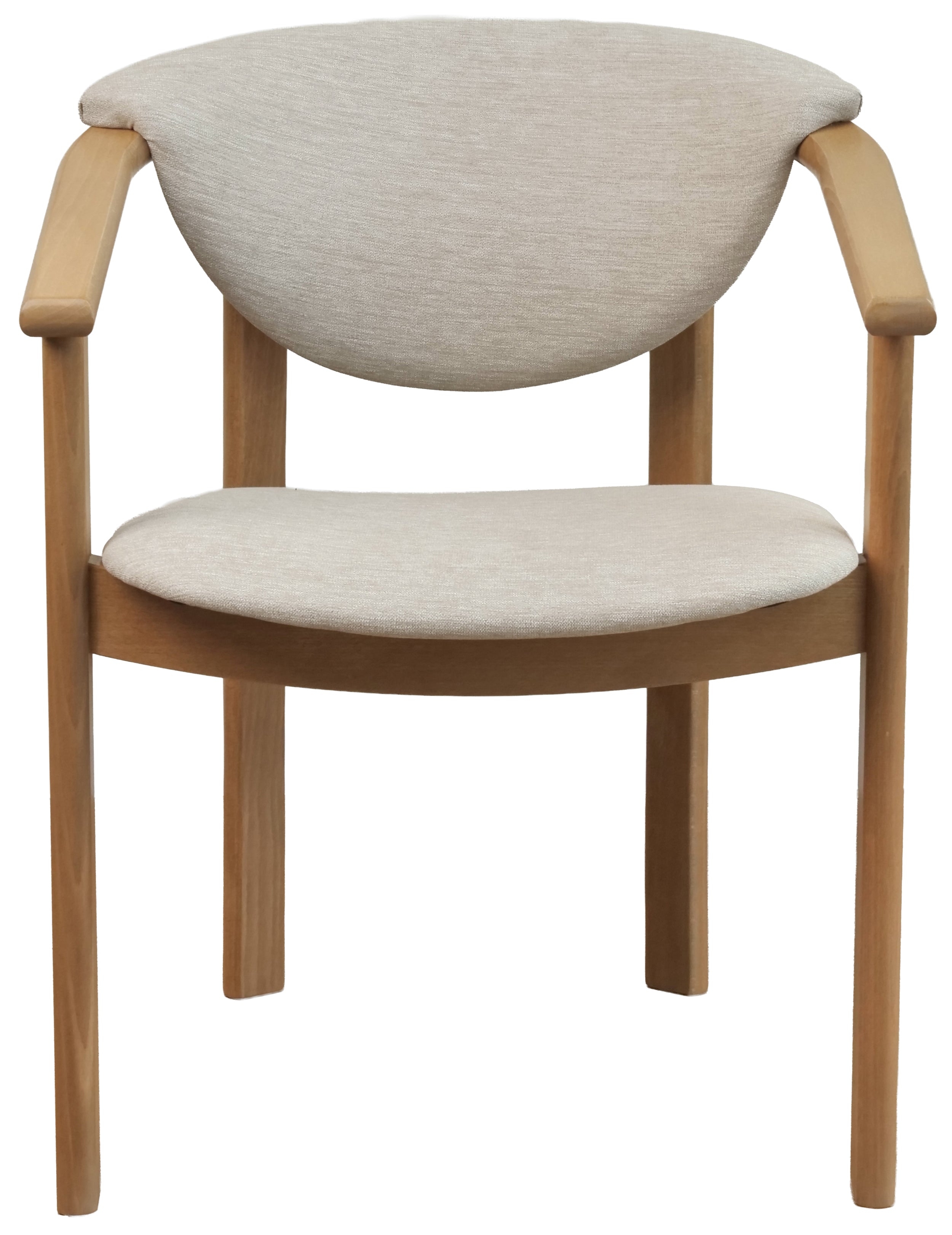 Krzesło drewniane do jadalni Flowiss dąb olejowany/jasnoszara plecionka