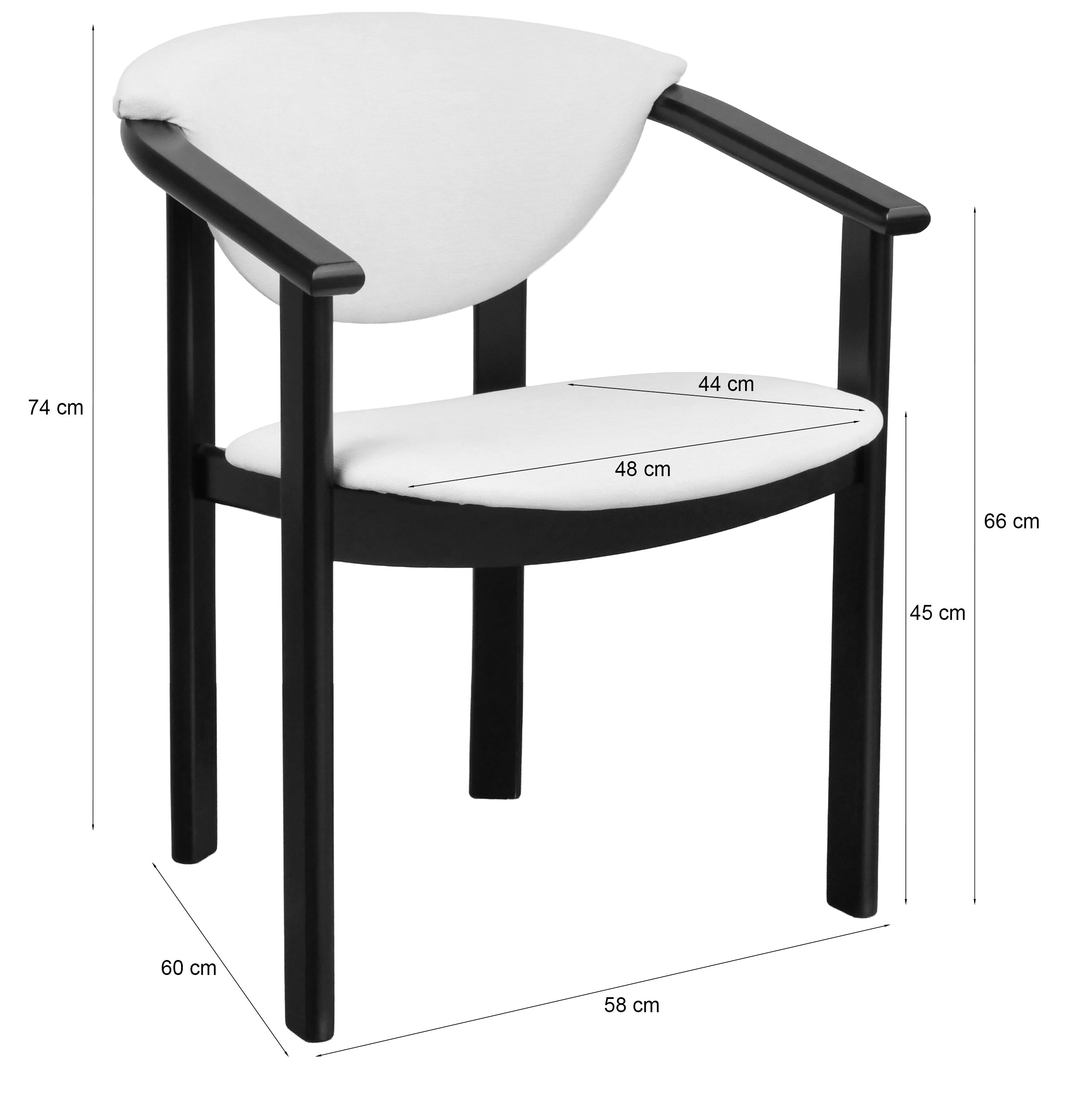 Krzesło drewniane do jadalni Flowiss kaszmir/kremowa plecionka