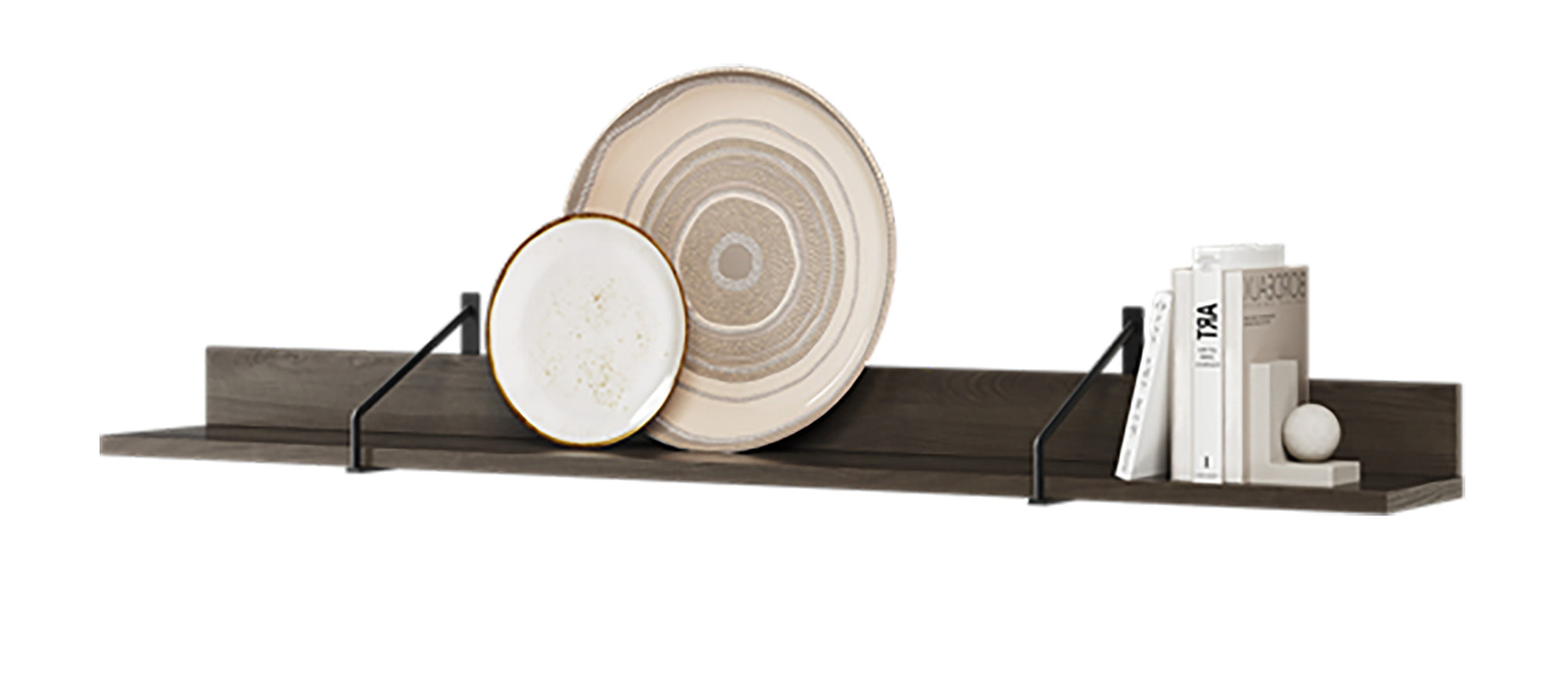 Półka wisząca Piemonte 155 cm Jesion portland/czarny