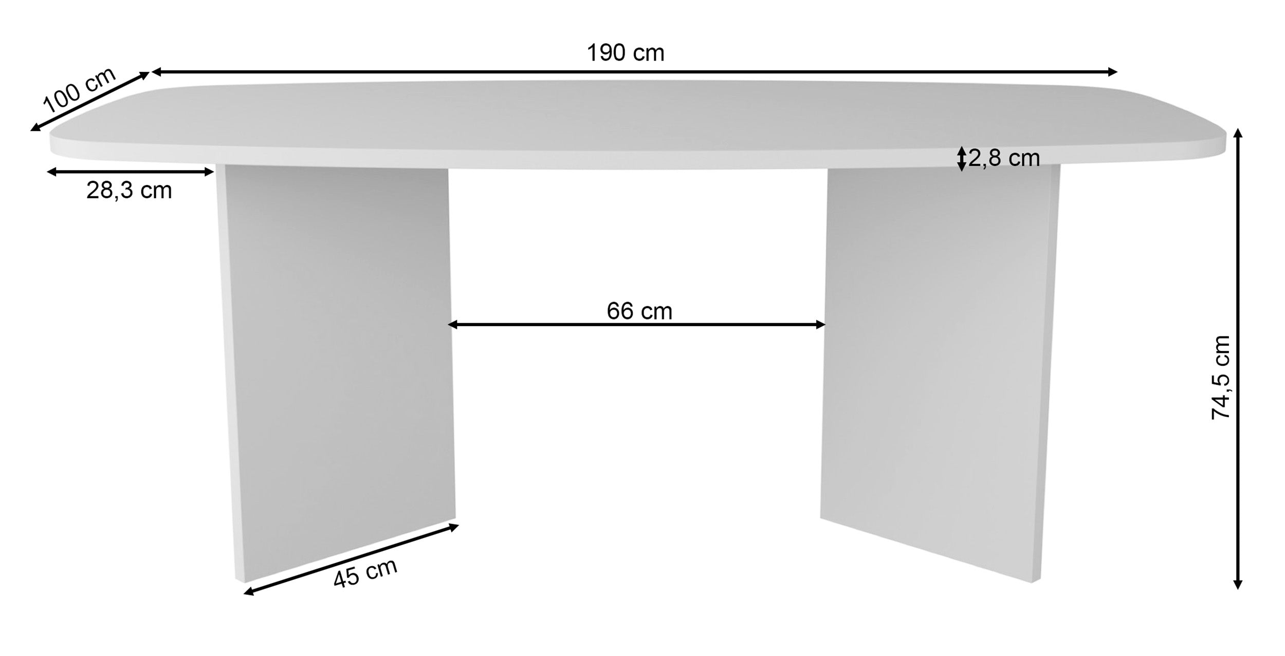 Stół do jadalni Piano 190 cm dąb lindberg