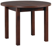 Stół drewniany do jadalni rozkładany Clinver 100-180x100 cm orzech