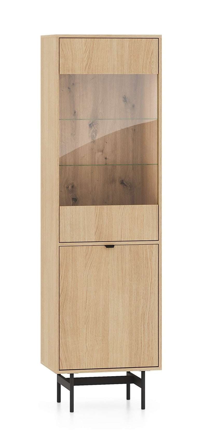 Witryna jednodrzwiowa Heggers 54 cm dąb mavelie