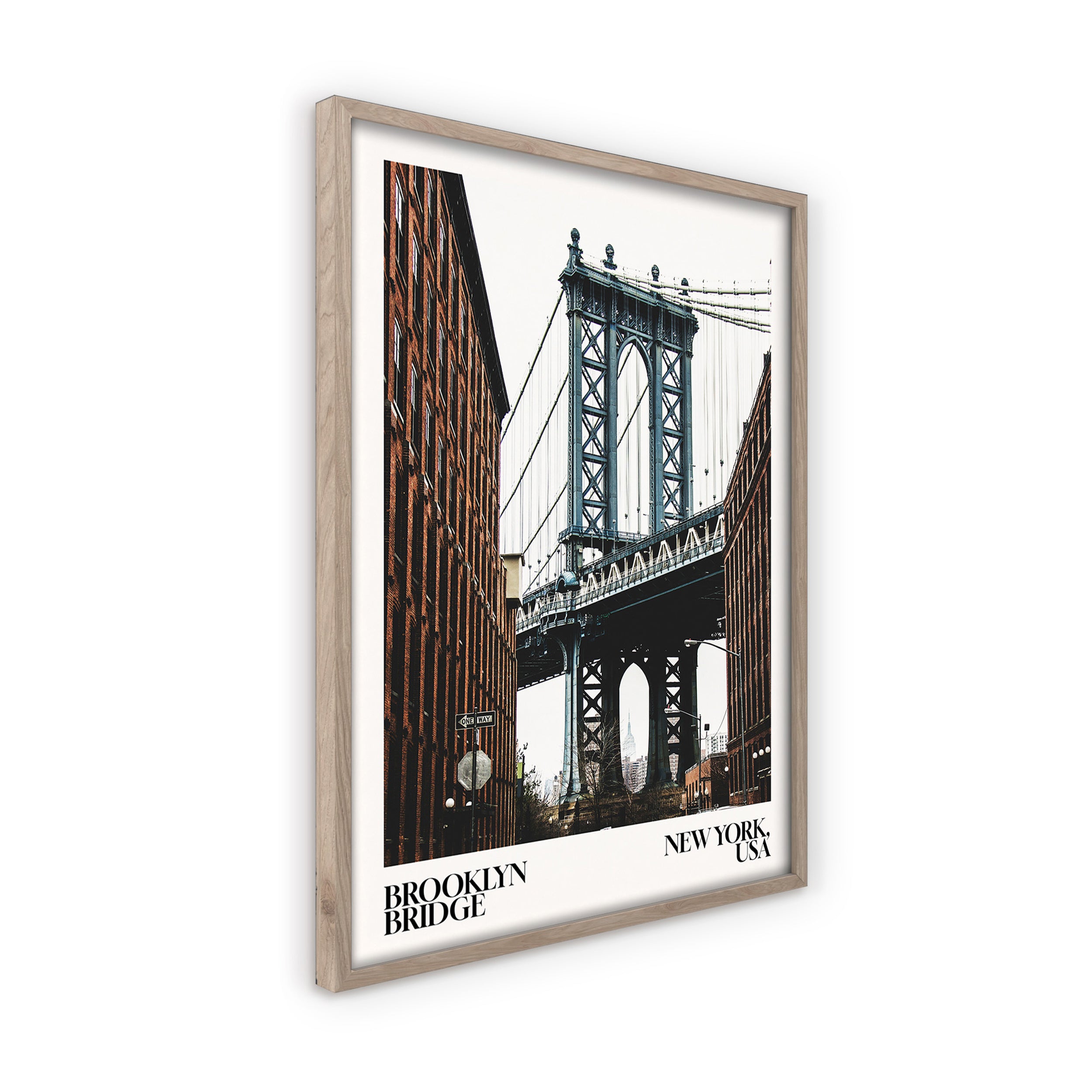 Obraz w ramie NY Bridge 70x50 cm