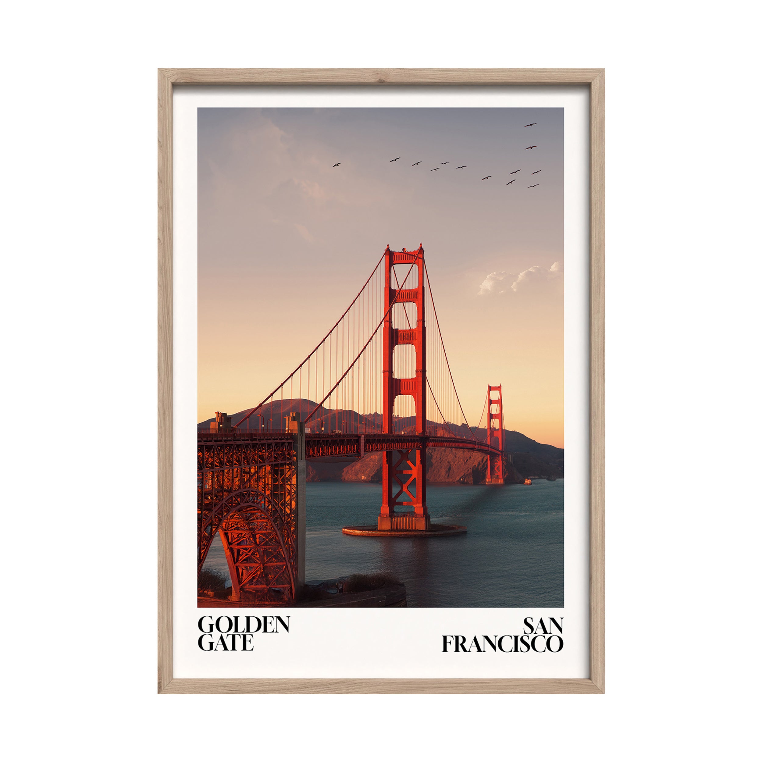 Obraz w ramie Golden Gate 70x50 cm