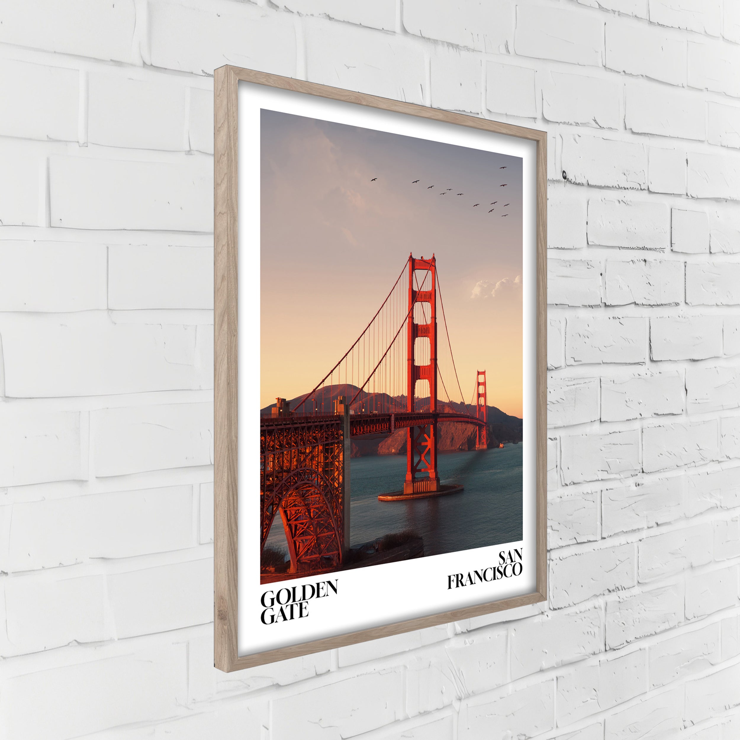 Obraz w ramie Golden Gate 70x50 cm
