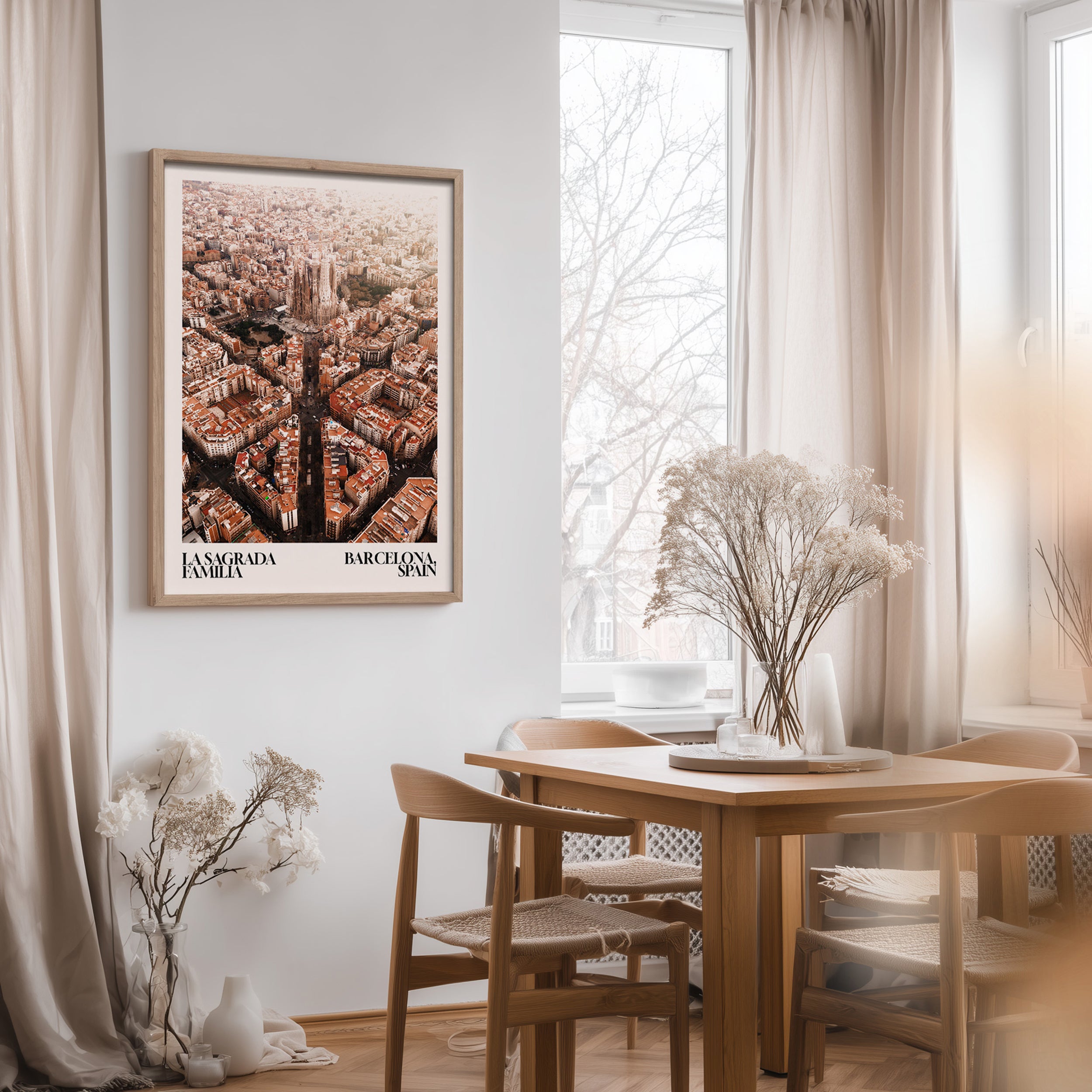 Obraz w ramie Barcelona 70x50 cm