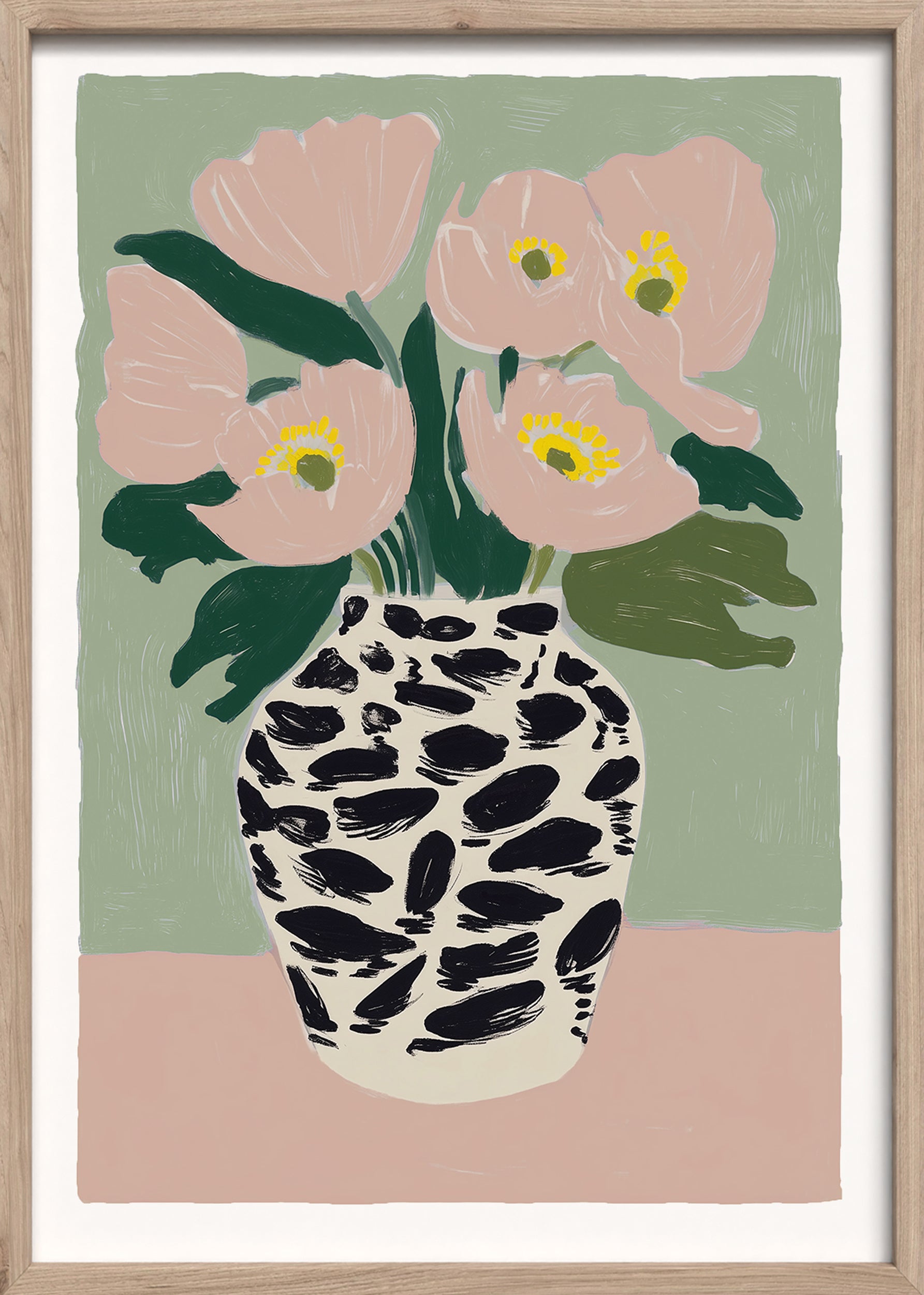 Obraz w ramie Spotted Vase 70x50 cm