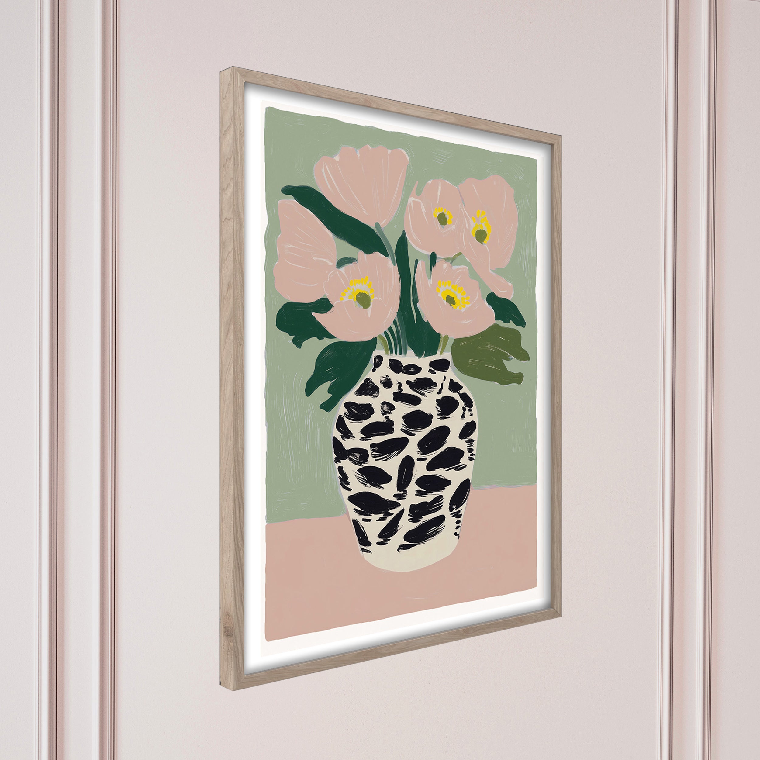 Obraz w ramie Spotted Vase 70x50 cm