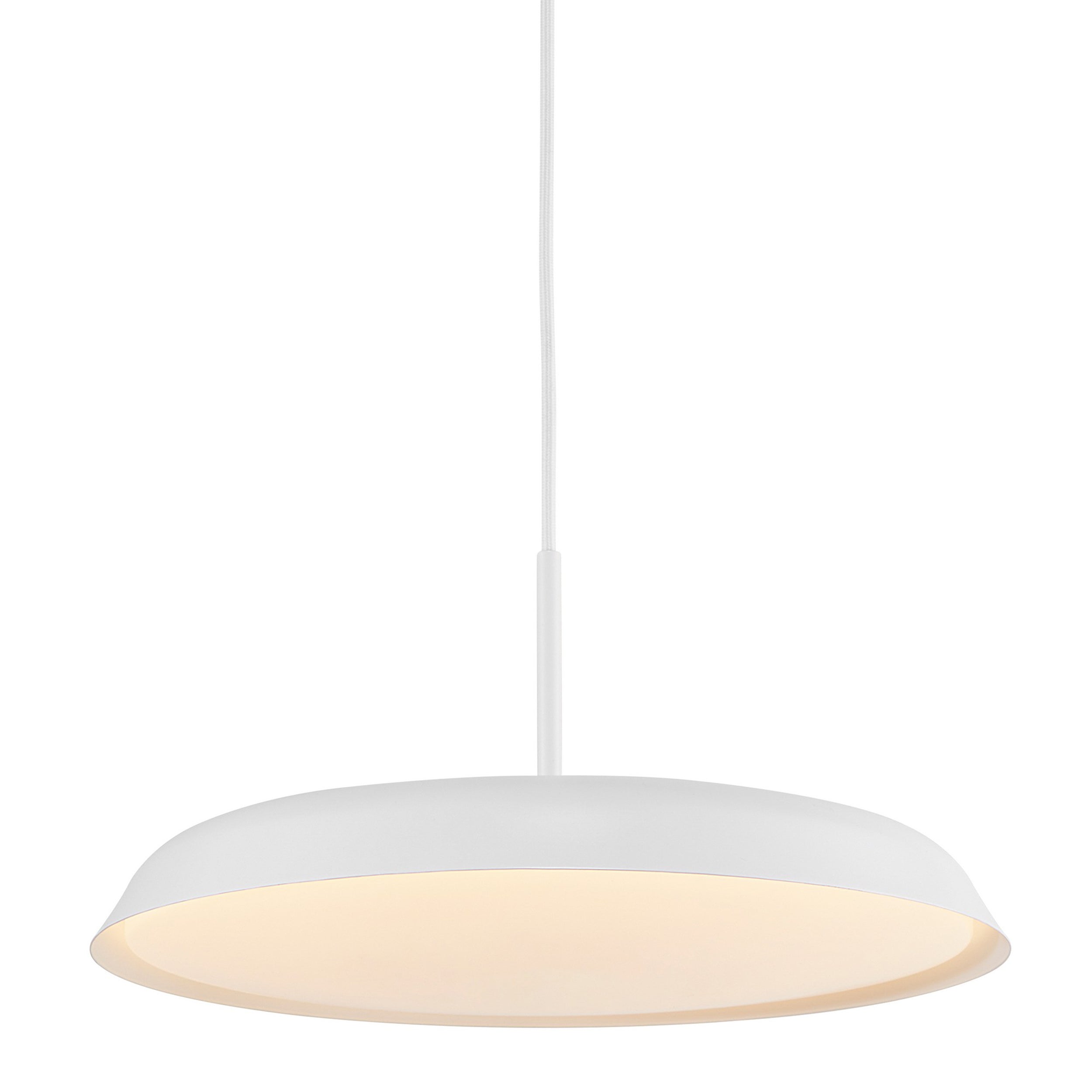 Lampa wisząca Piso LED biała z funkcją ściemniania i regulacją światła 2200k-2700k