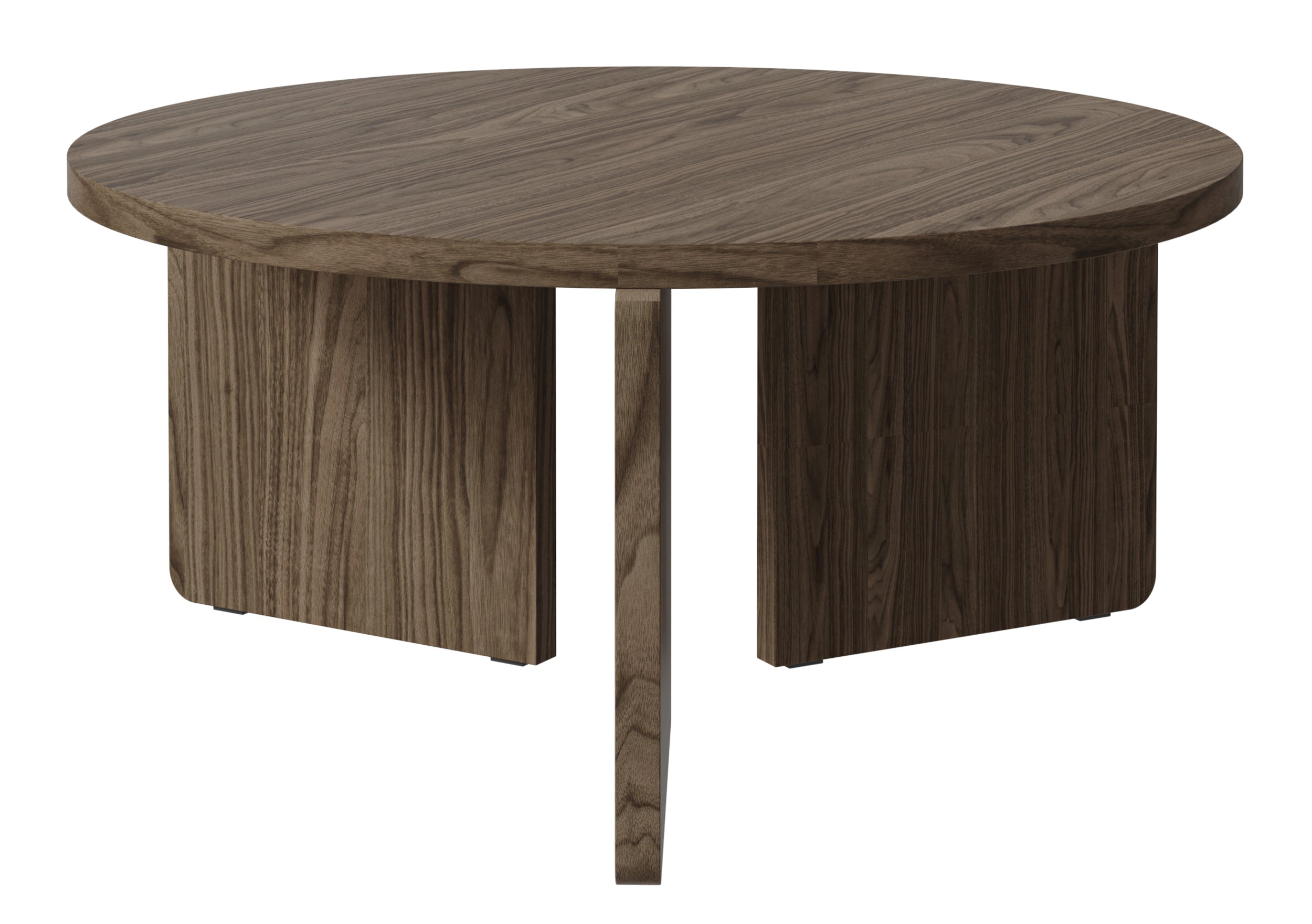 Stolik kawowy Preffines okrągły  85 cm Orzech Wisconsin