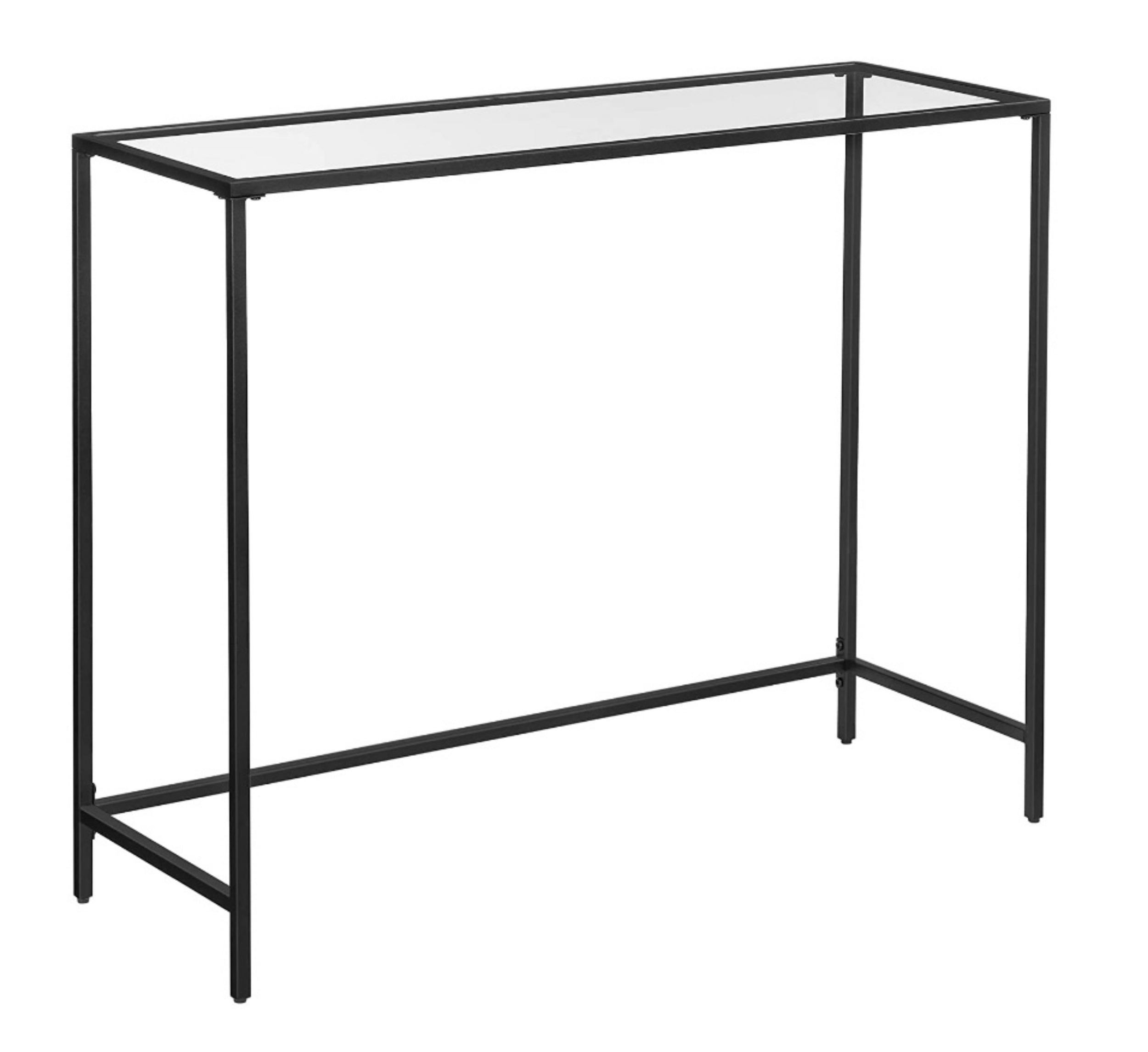 Konsola do przedpokoju Quistle 100x35 cm czarna