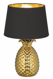 Lampa stołowa Pineapple czarno-złota