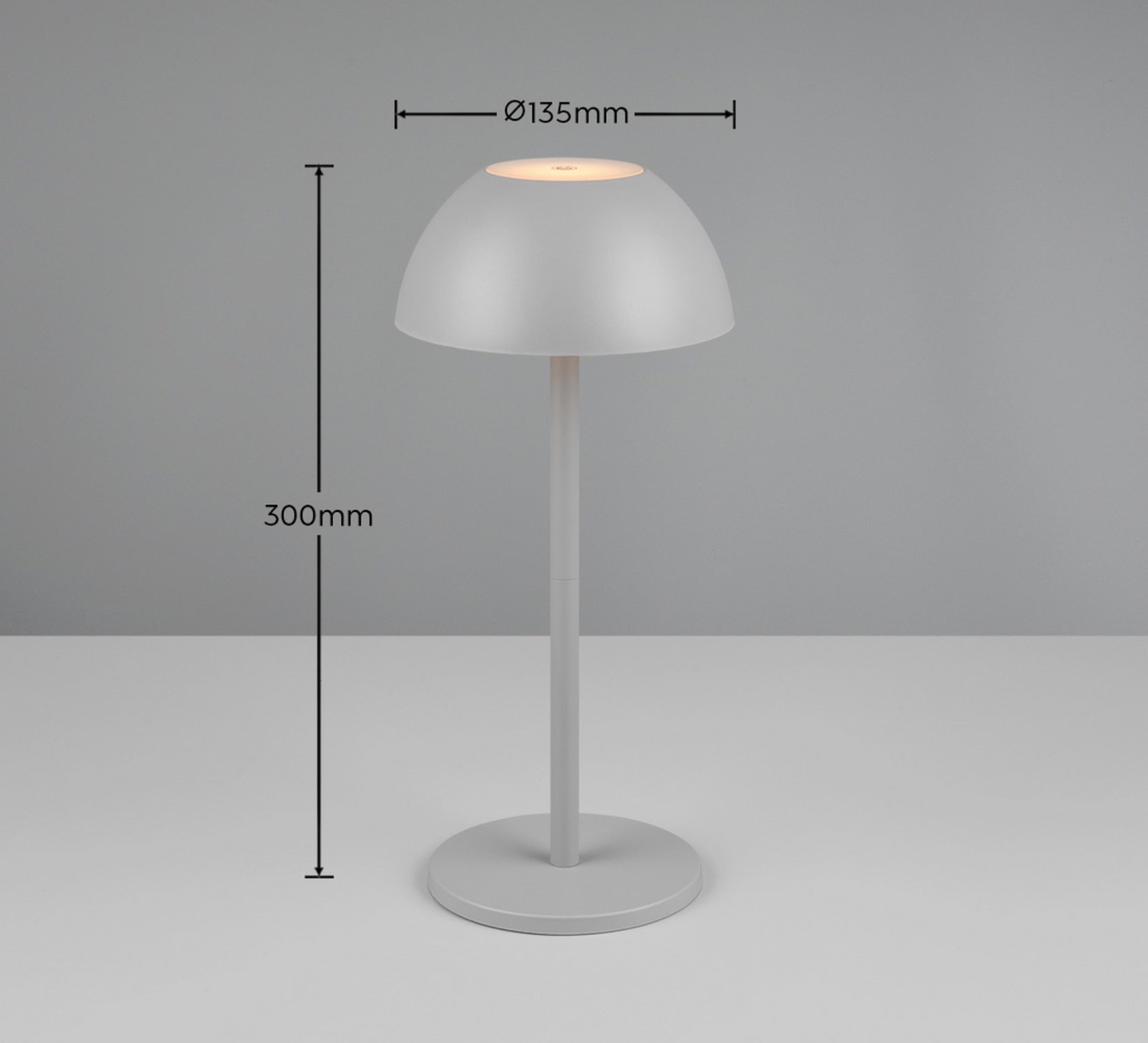 Lampa ogrodowa Ricardo LED szara