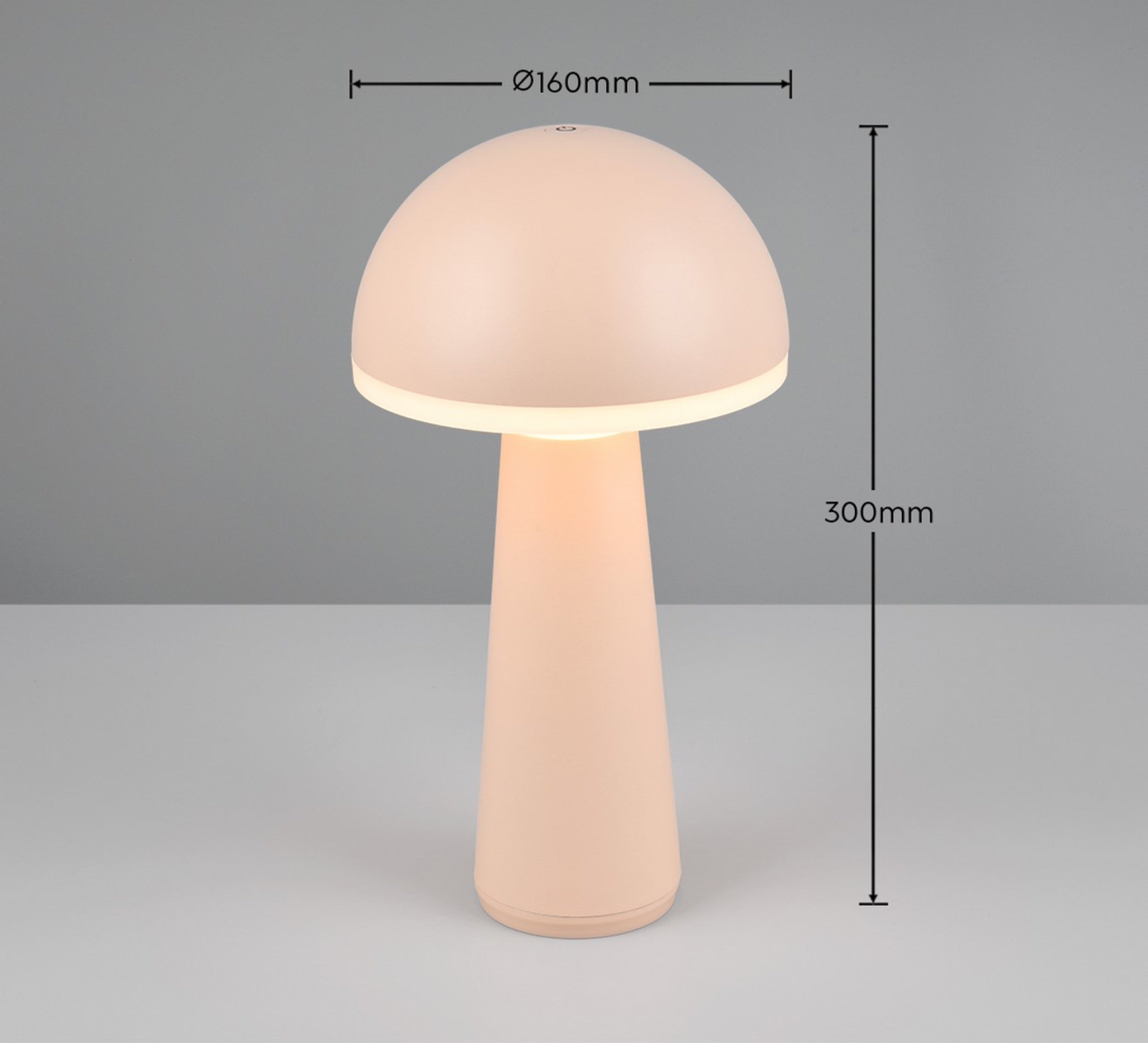 Lampa ogrodowa Fungo LED beżowa