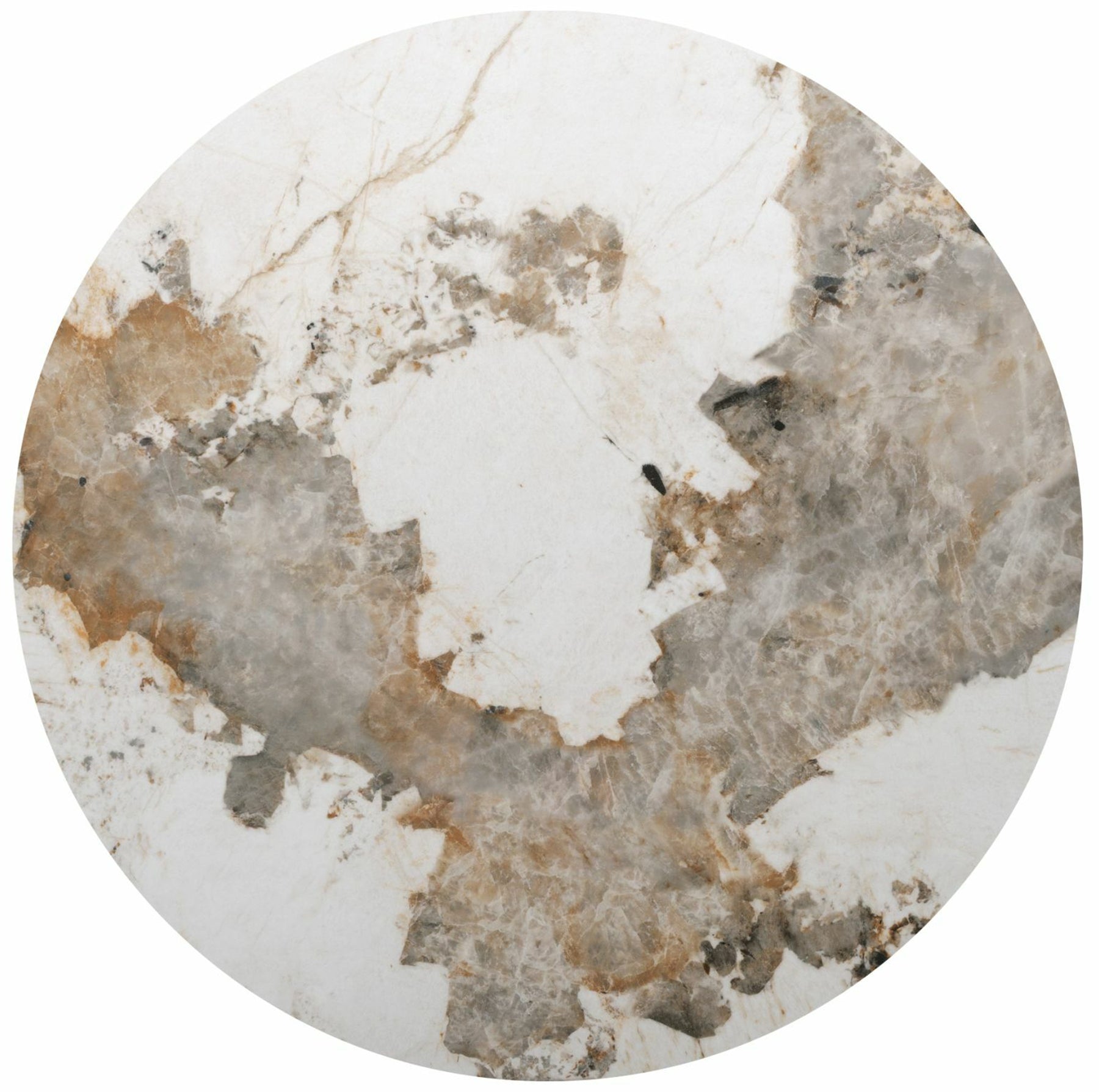 Stół do jadalni Rondo okrągły 120 cm orzech ceramiczny blat