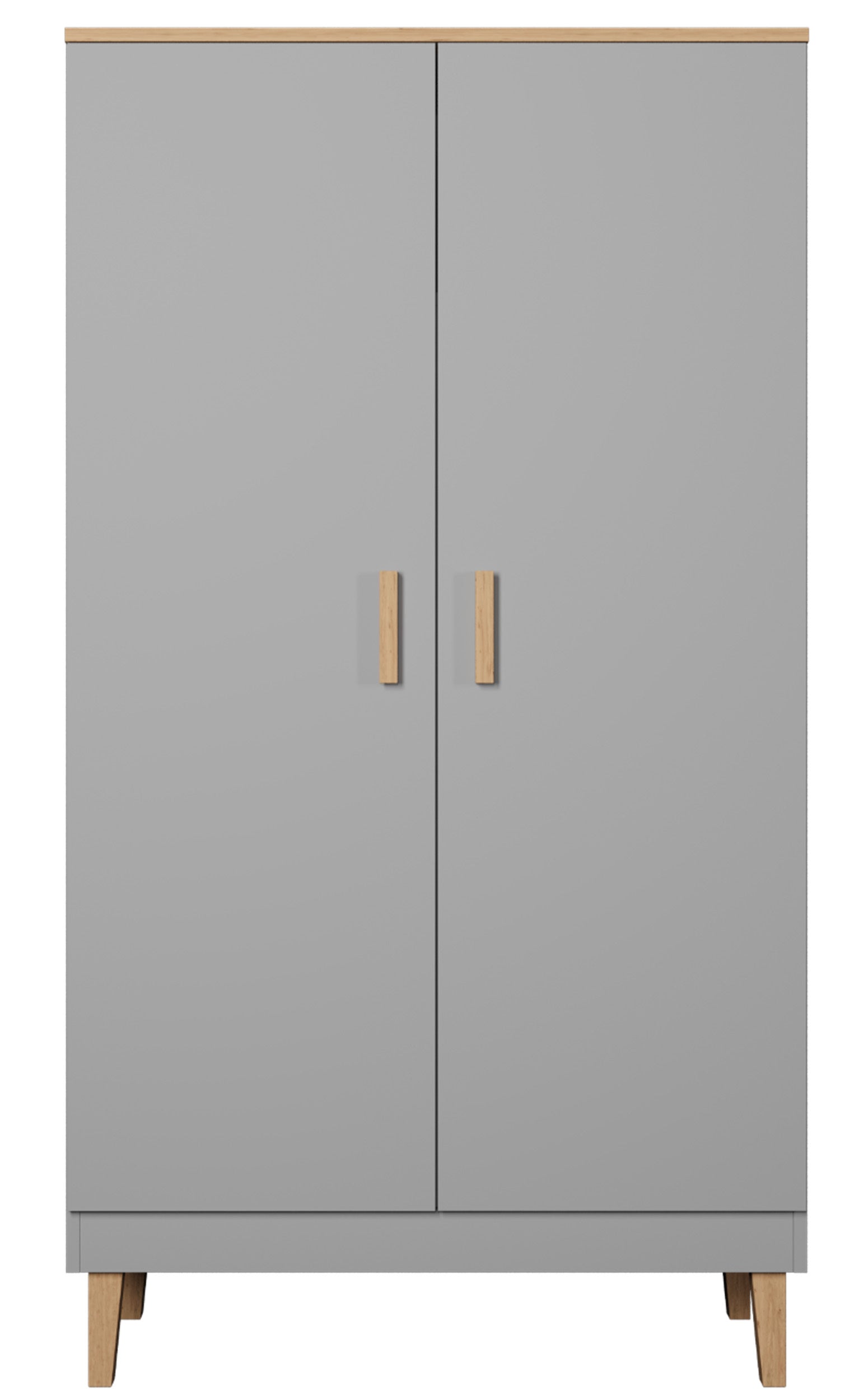 Szafa dwudrzwiowa Sakena 100 cm szara