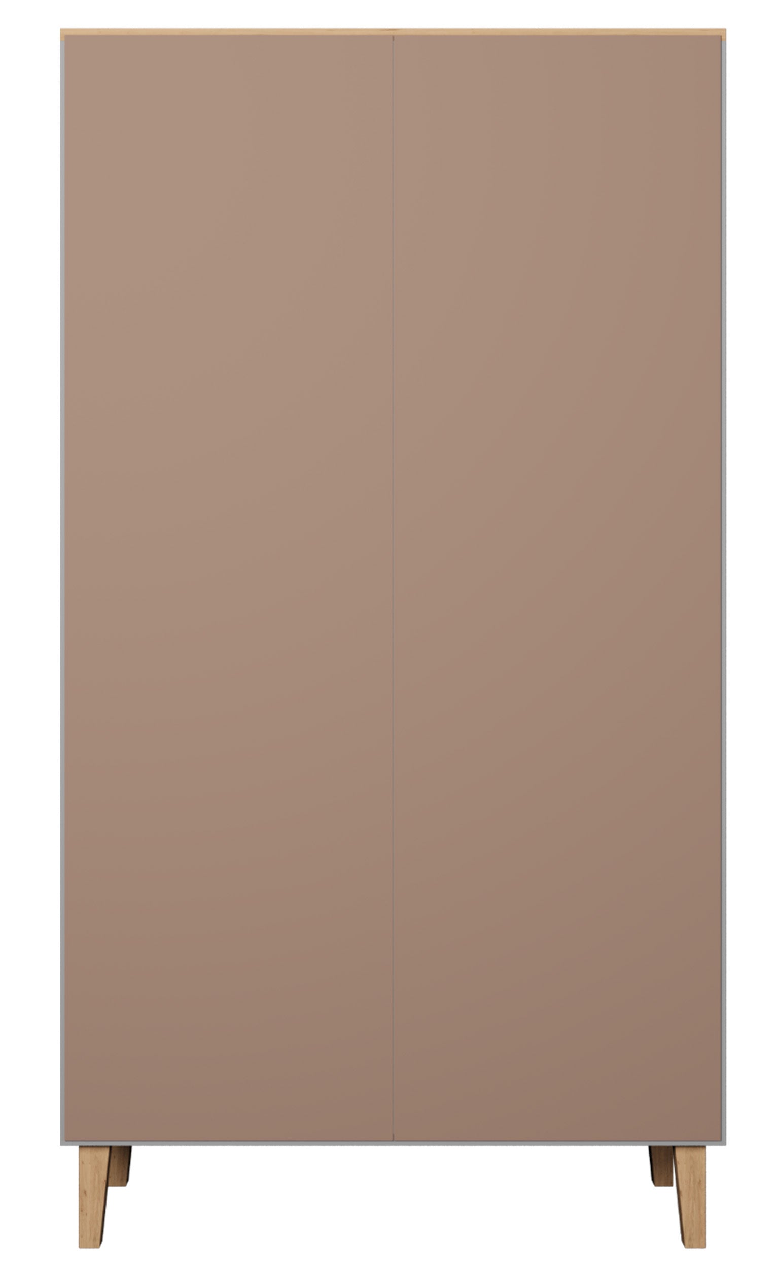 Szafa dwudrzwiowa Sakena 100 cm szara