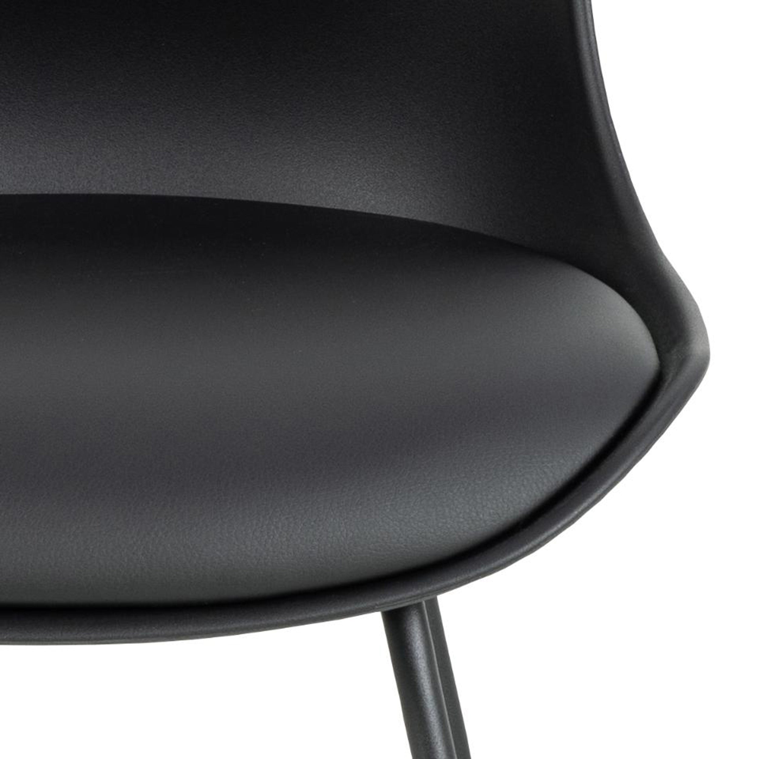 Hoker Schino podstawa 60 cm czarna ekoskóra
