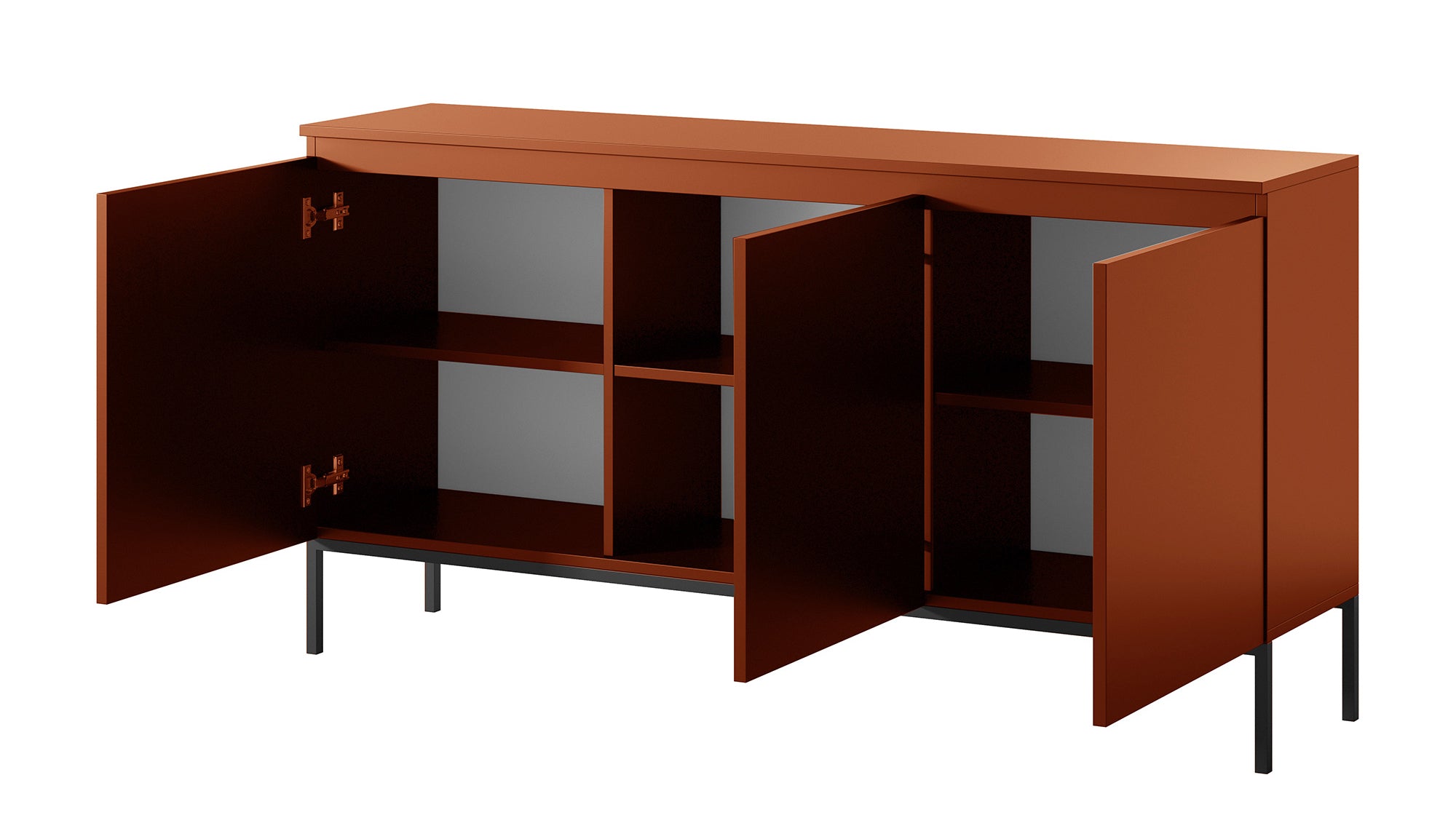 Komoda trzydrzwiowa Bemmi 150 cm Ceglasty