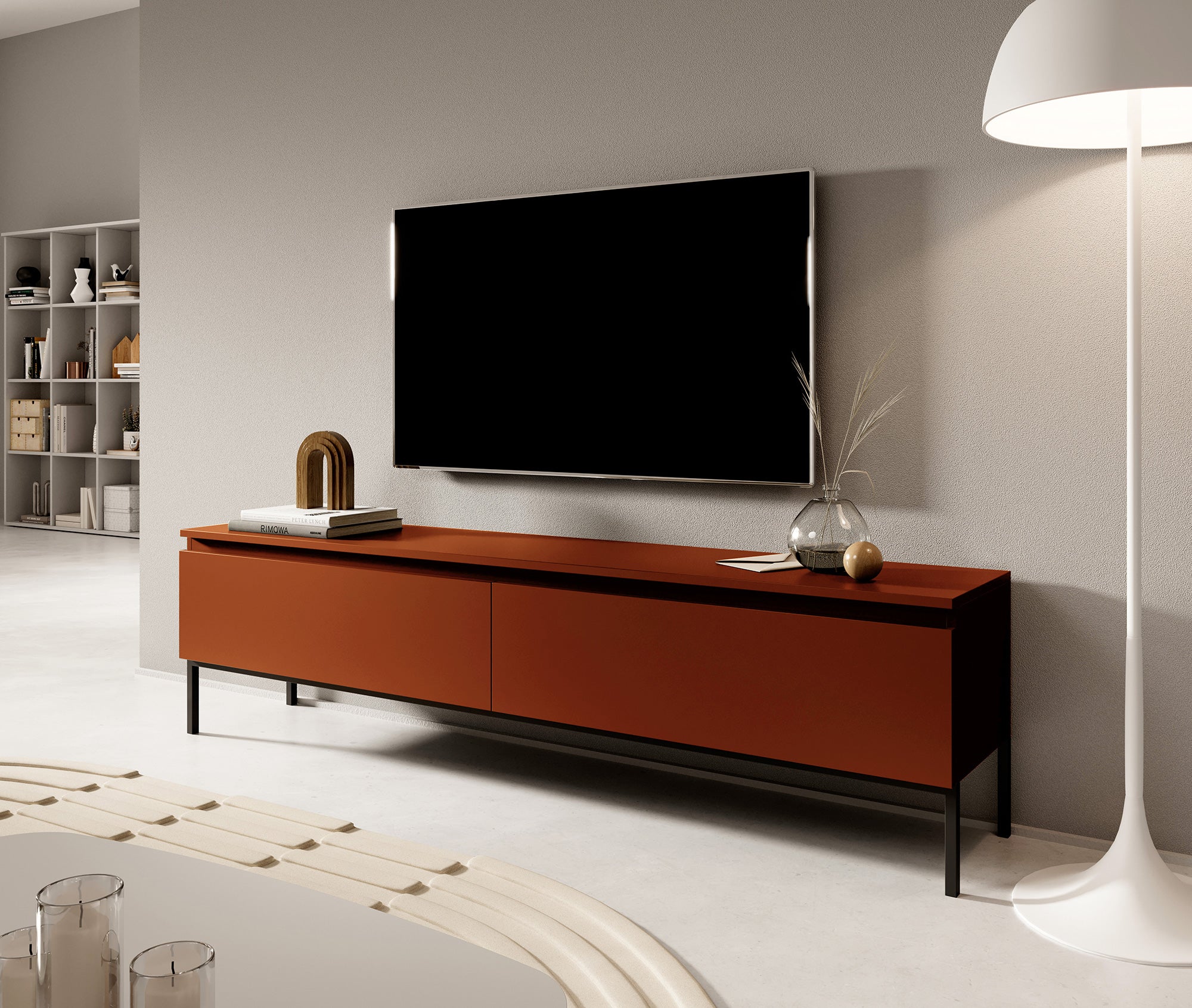 Szafka RTV Bemmi 175 cm Ceglasty
