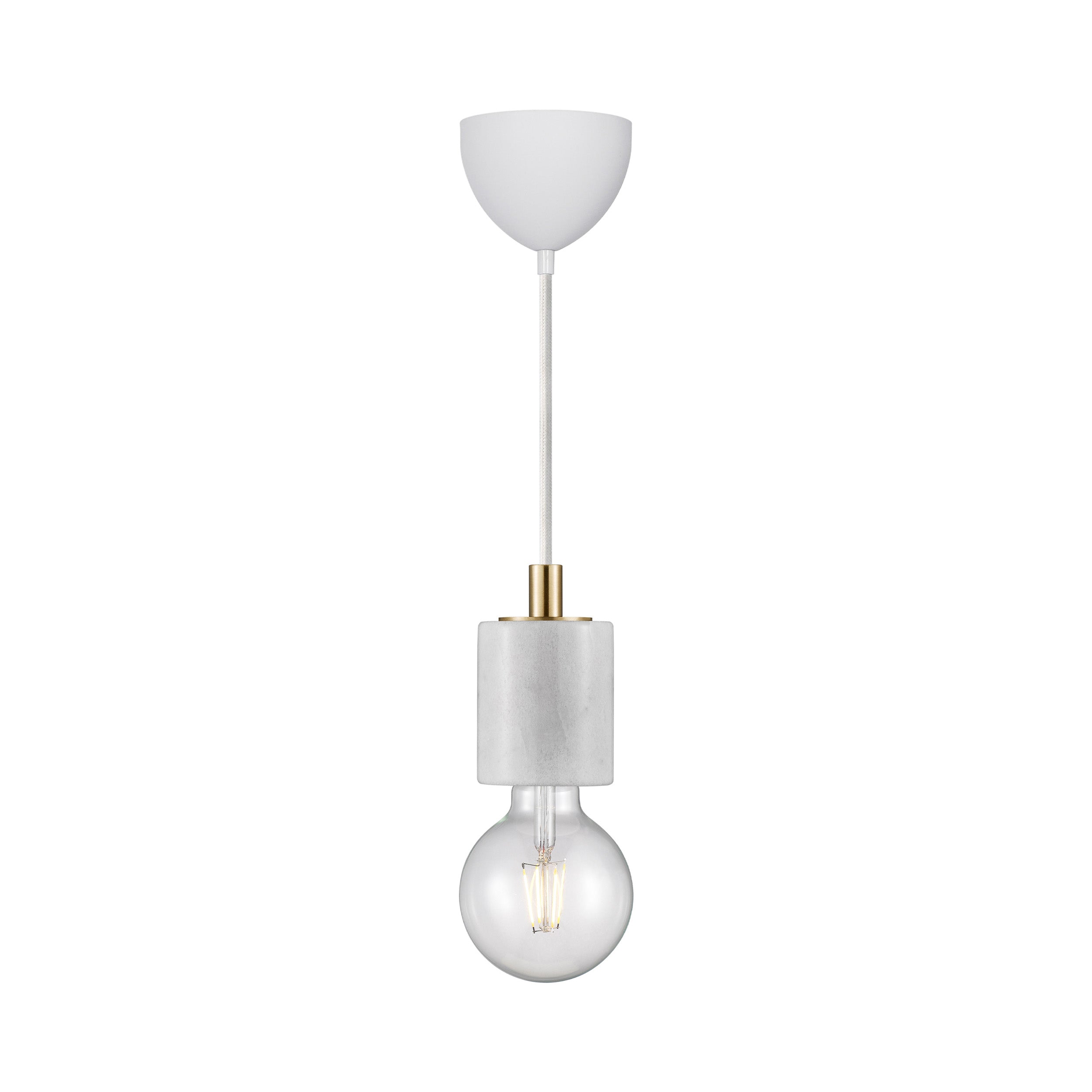 Lampa wisząca Siv biały marmur
