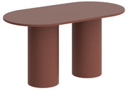 Stół do jadalni Bituate 150x80 cm bordowy mat