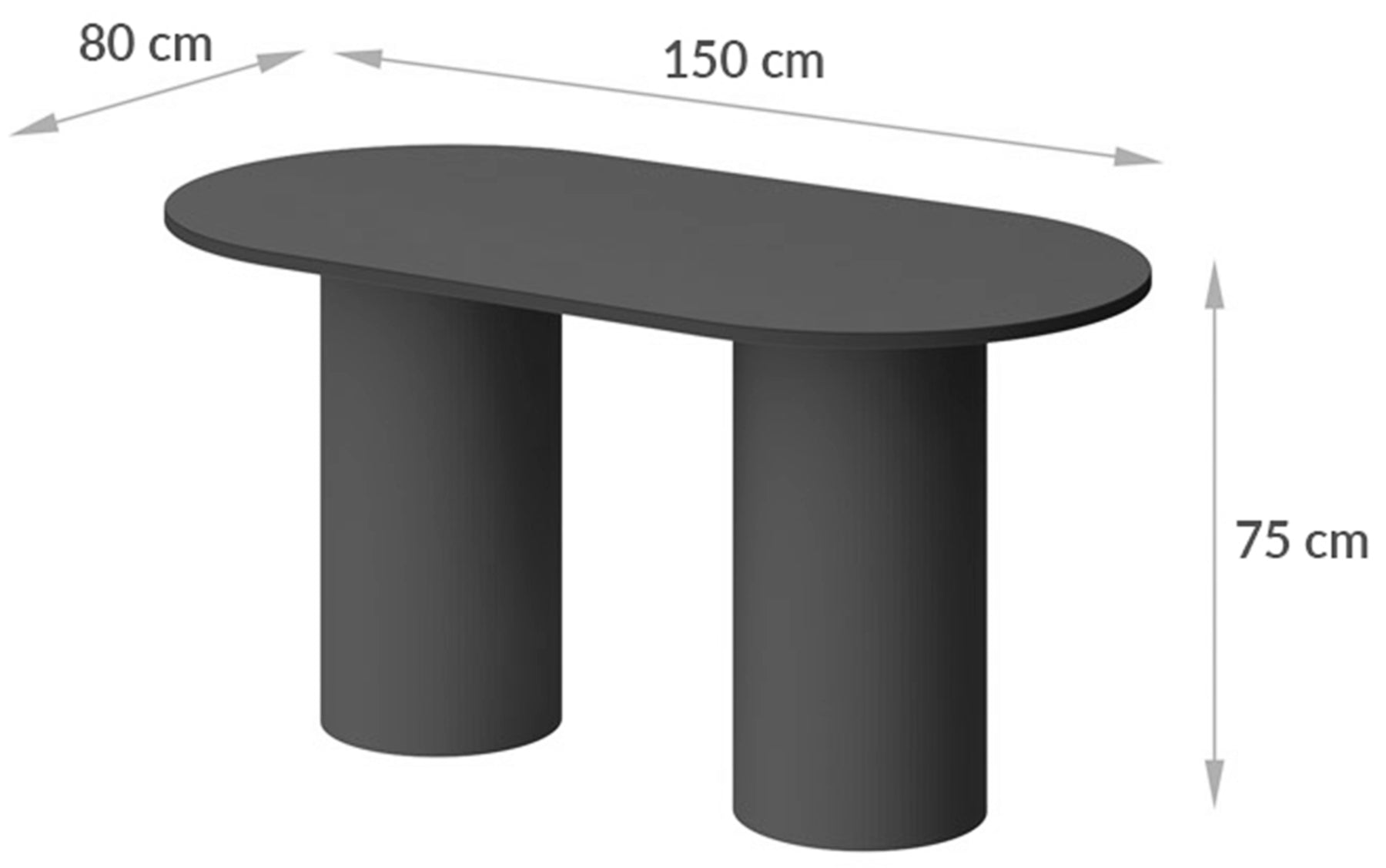 Stół do jadalni Bituate 150x80 cm cappuccino mat