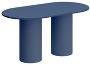 Stół do jadalni Bituate 150x80 cm granatowy mat