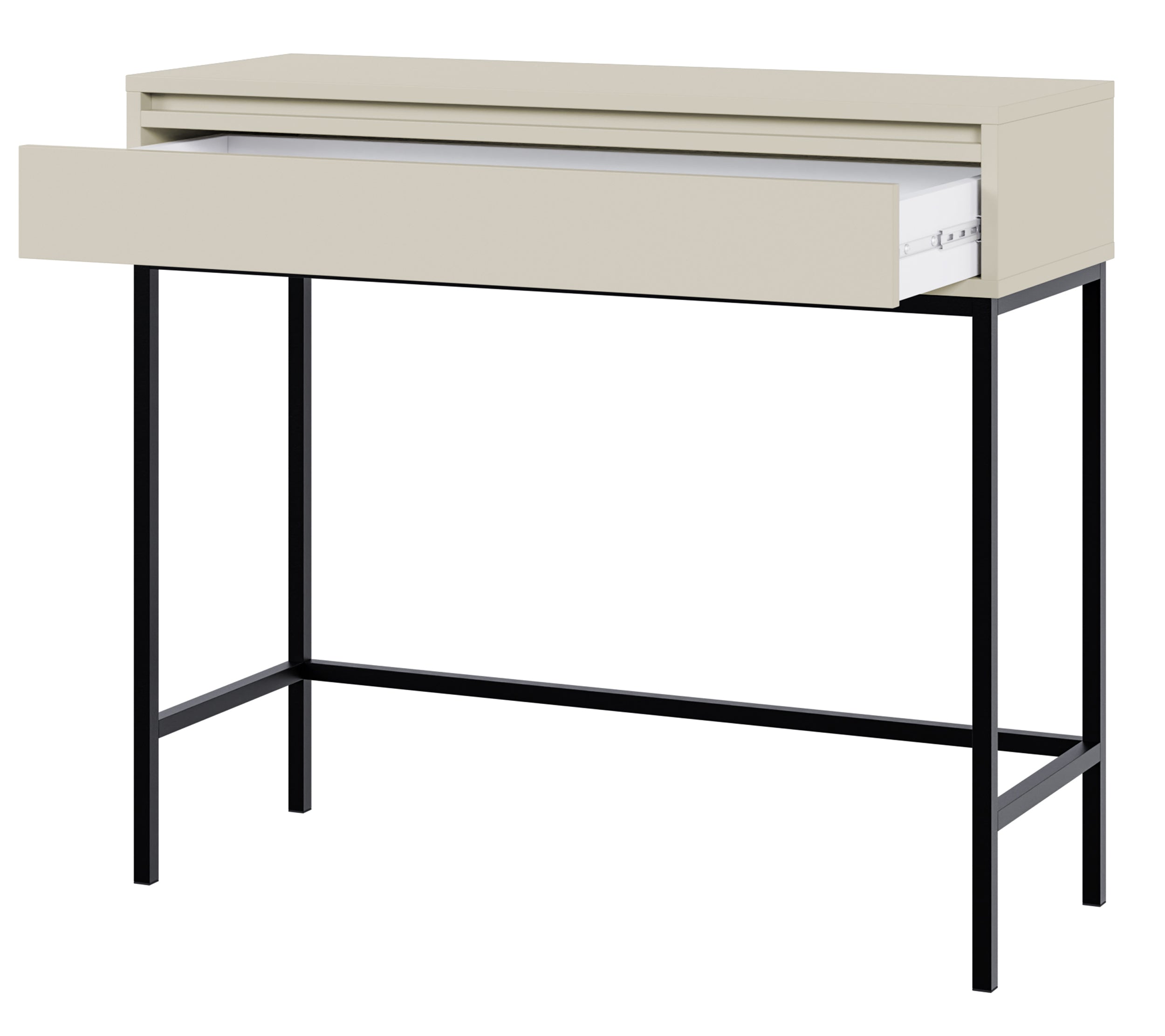 Konsola Evo z szufladą i stelażem 90 cm kaszmir
