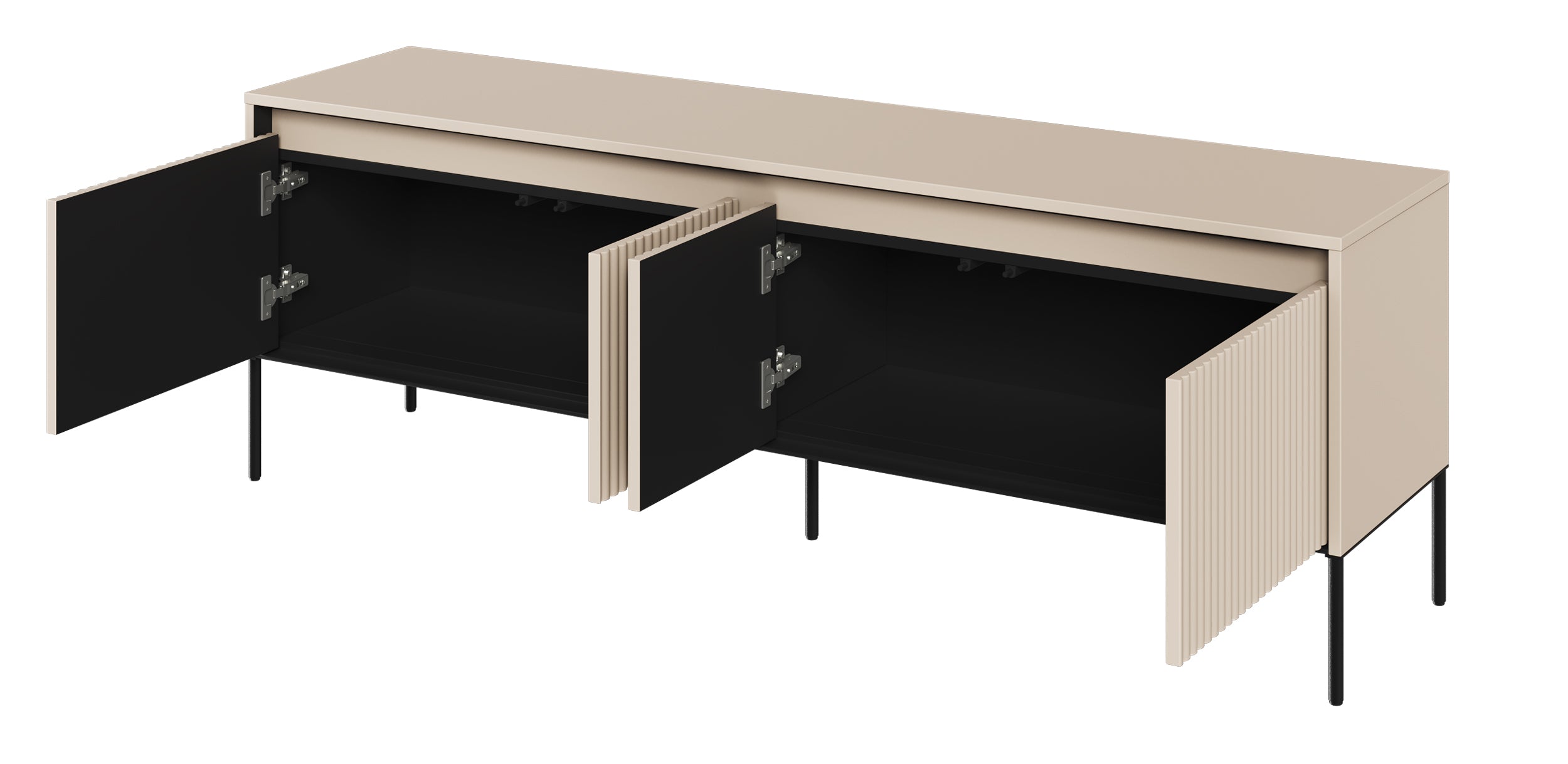 Szafka RTV Trend 167 cm z LED Beżowa