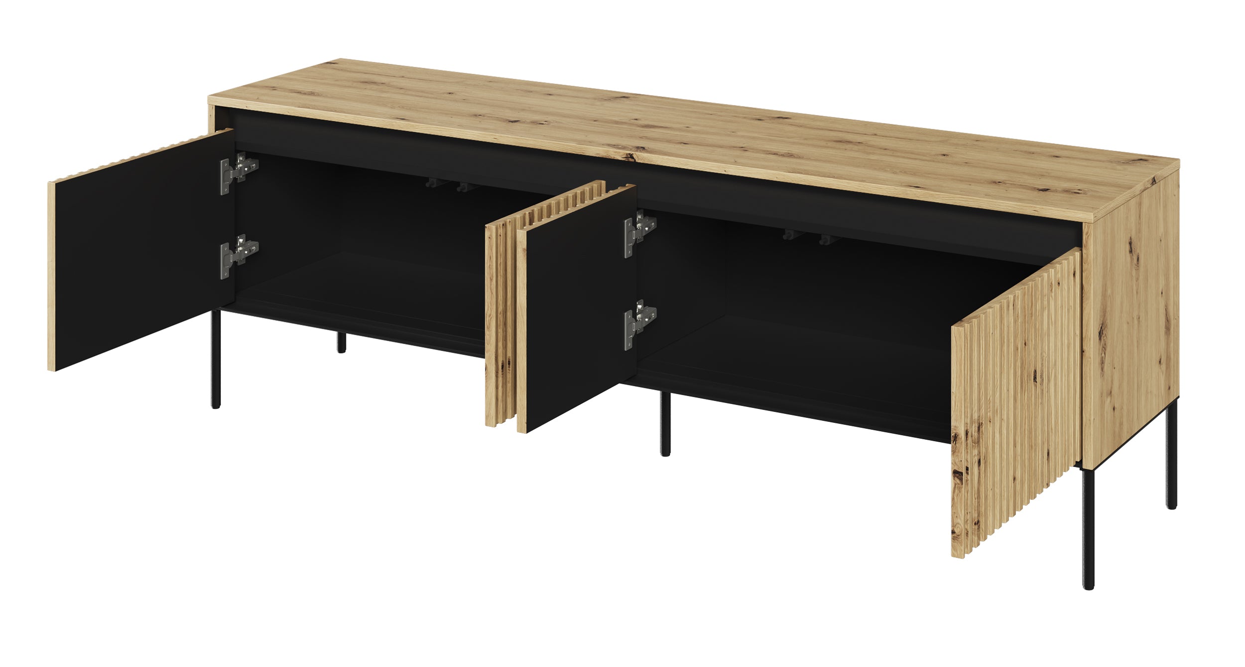 Szafka RTV Trend 167 cm z LED Dąb artisan