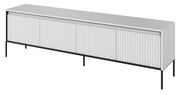 Szafka RTV Trend 193 cm z LED Biała