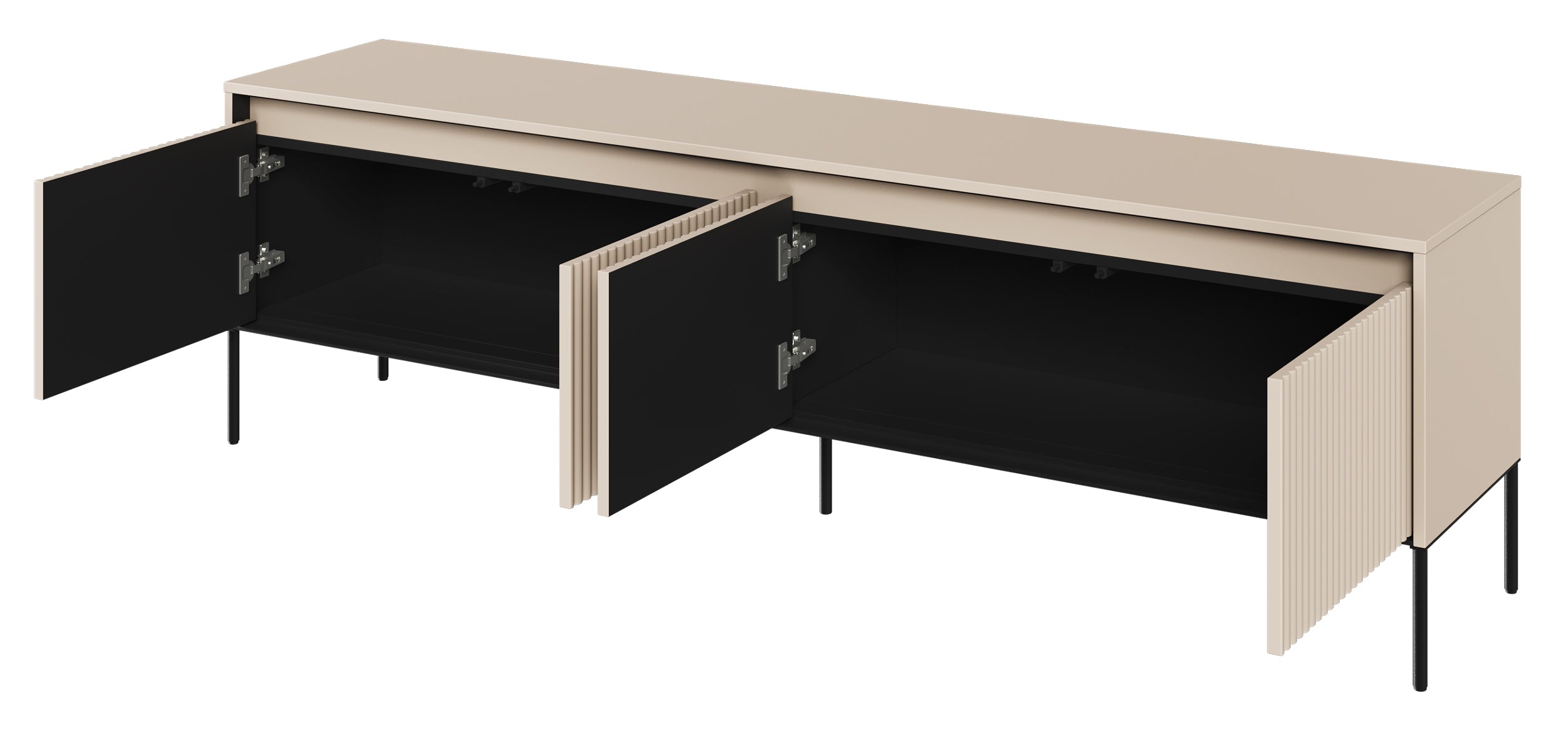 Szafka RTV Trend 193 cm z LED Beżowa