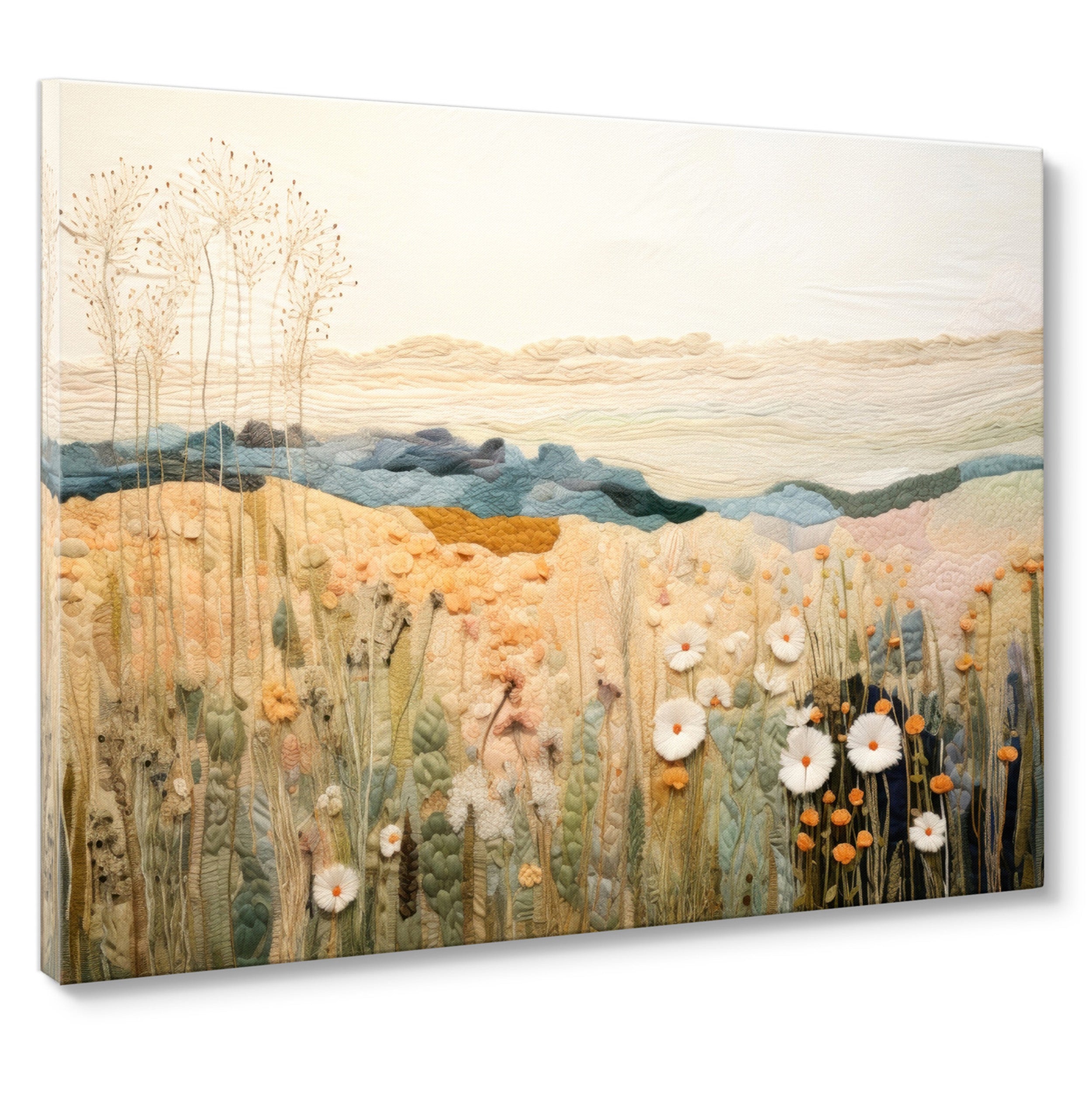 Obraz na płótnie z elementami 3D Tactile Fields 100x70 cm