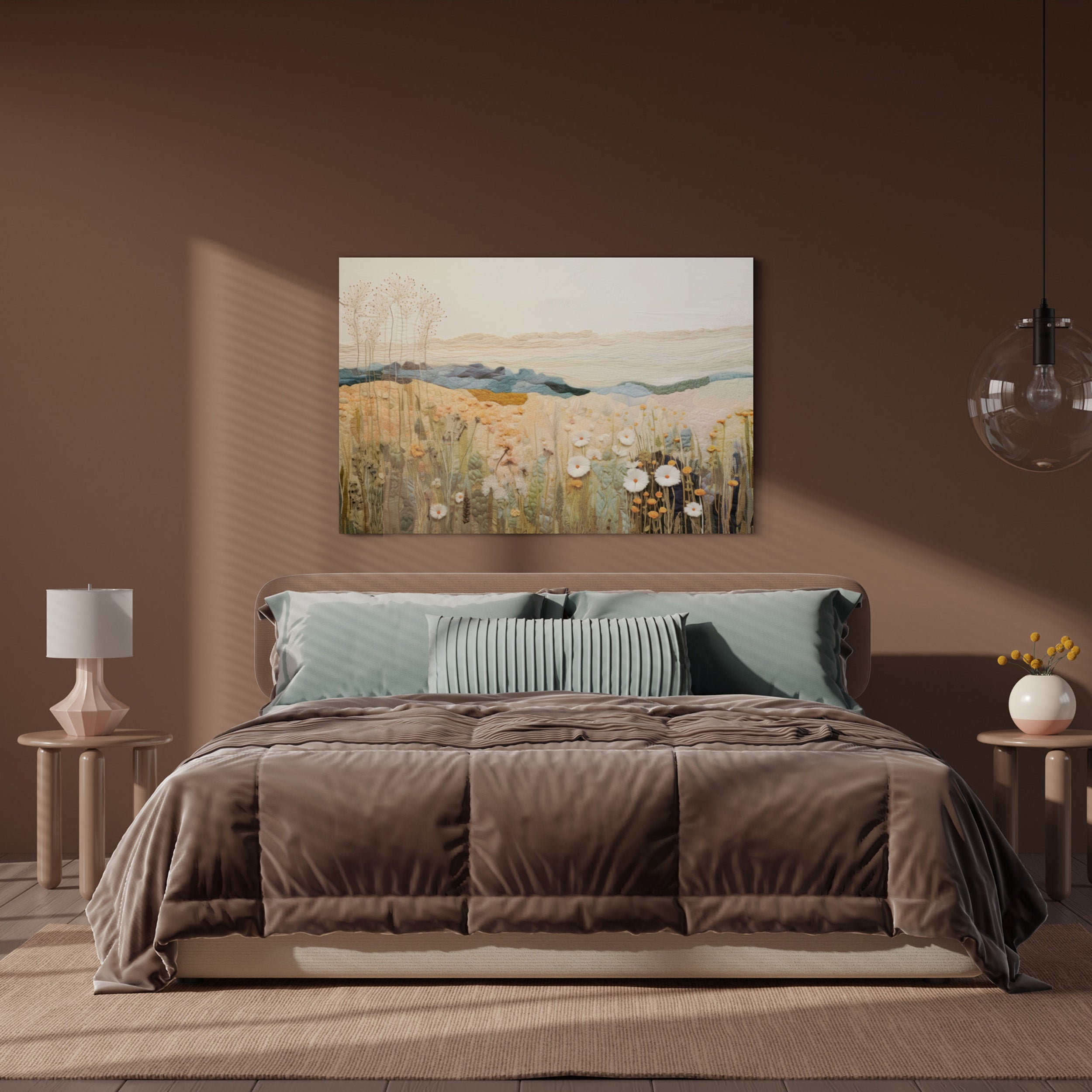 Obraz na płótnie z elementami 3D Tactile Fields 100x70 cm