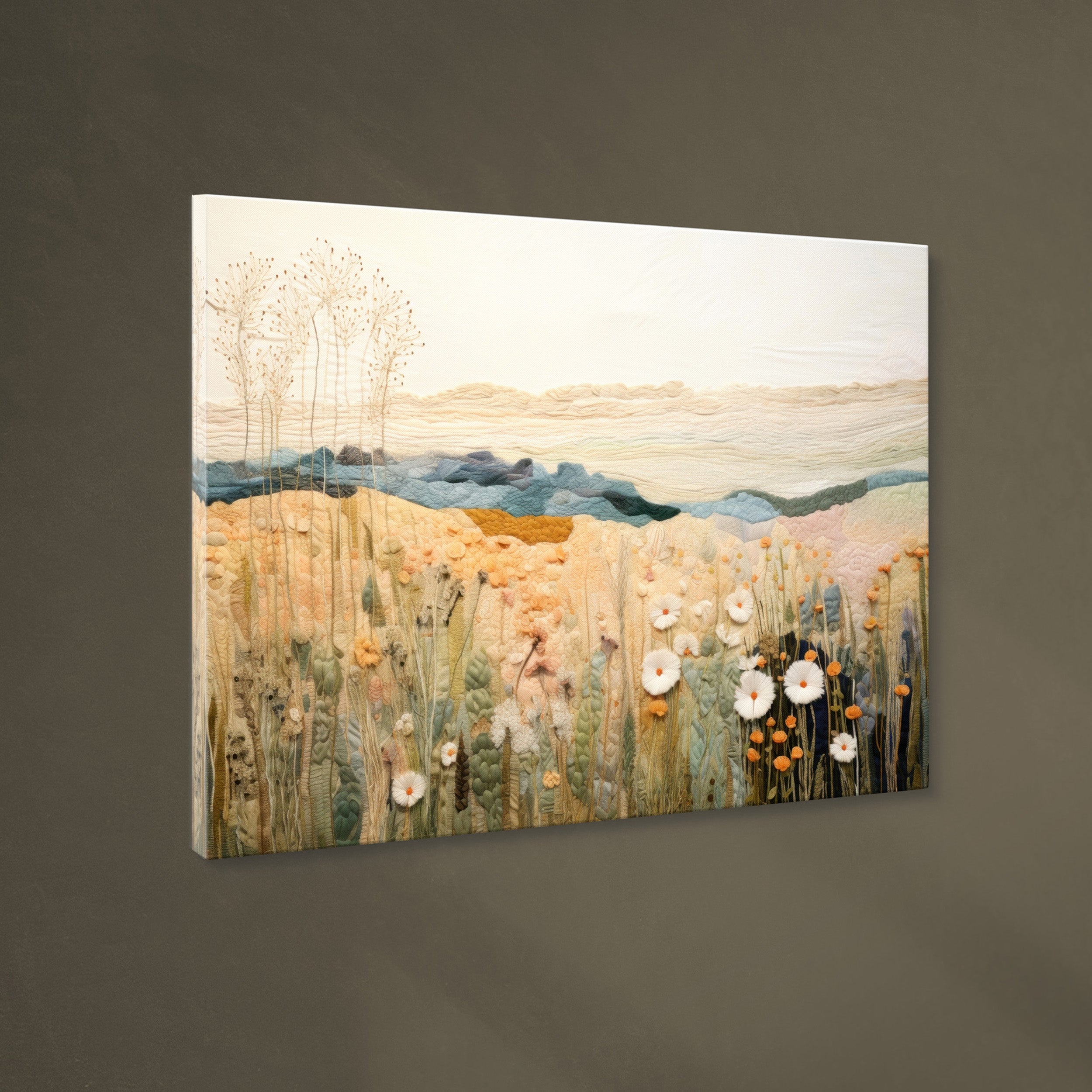 Obraz na płótnie z elementami 3D Tactile Fields 100x70 cm