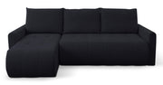 Narożnik z funkcją spania Timmone L-kształtny uniwersalny z pojemnikiem grafitowy szenil