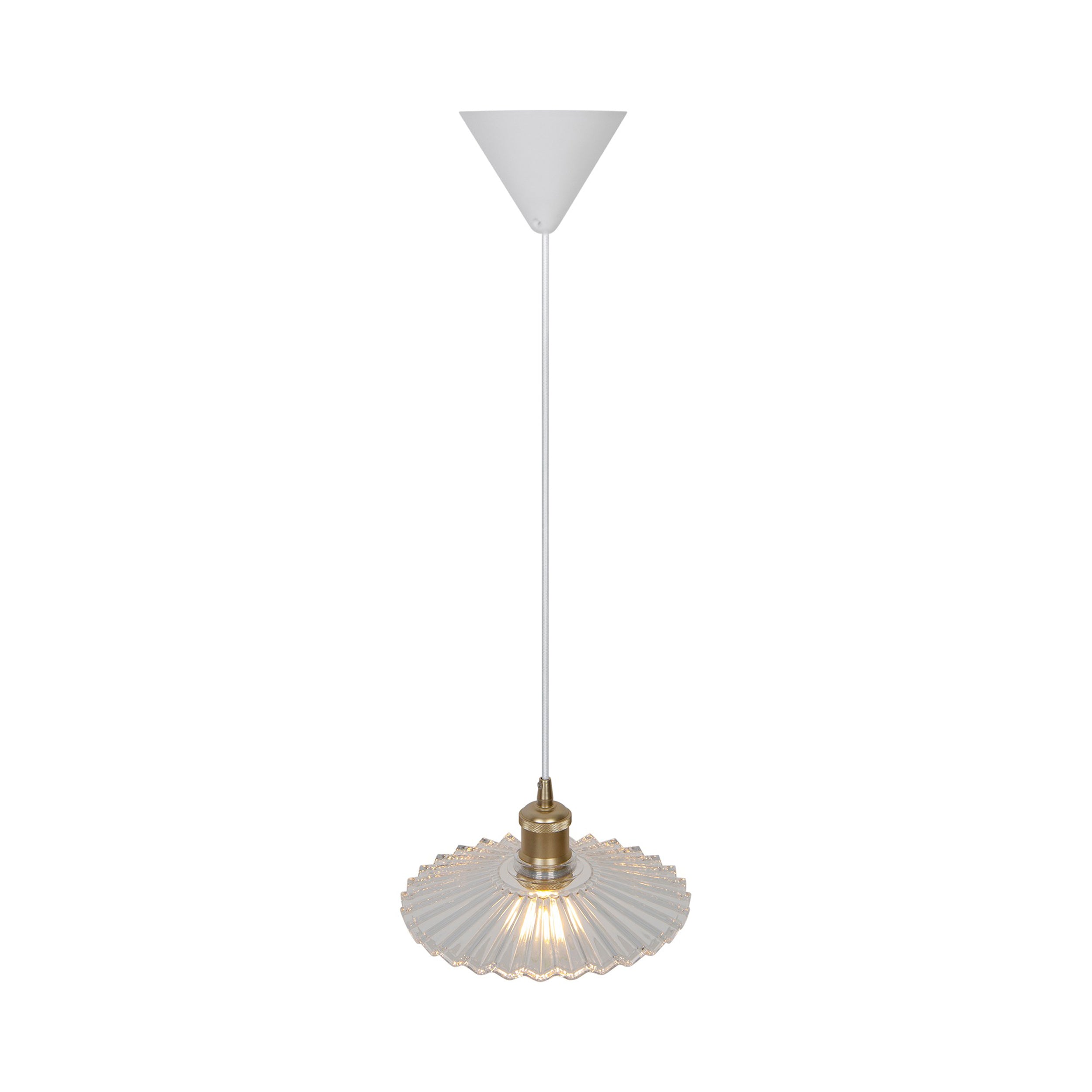 Lampa wisząca Torina złota transparentna