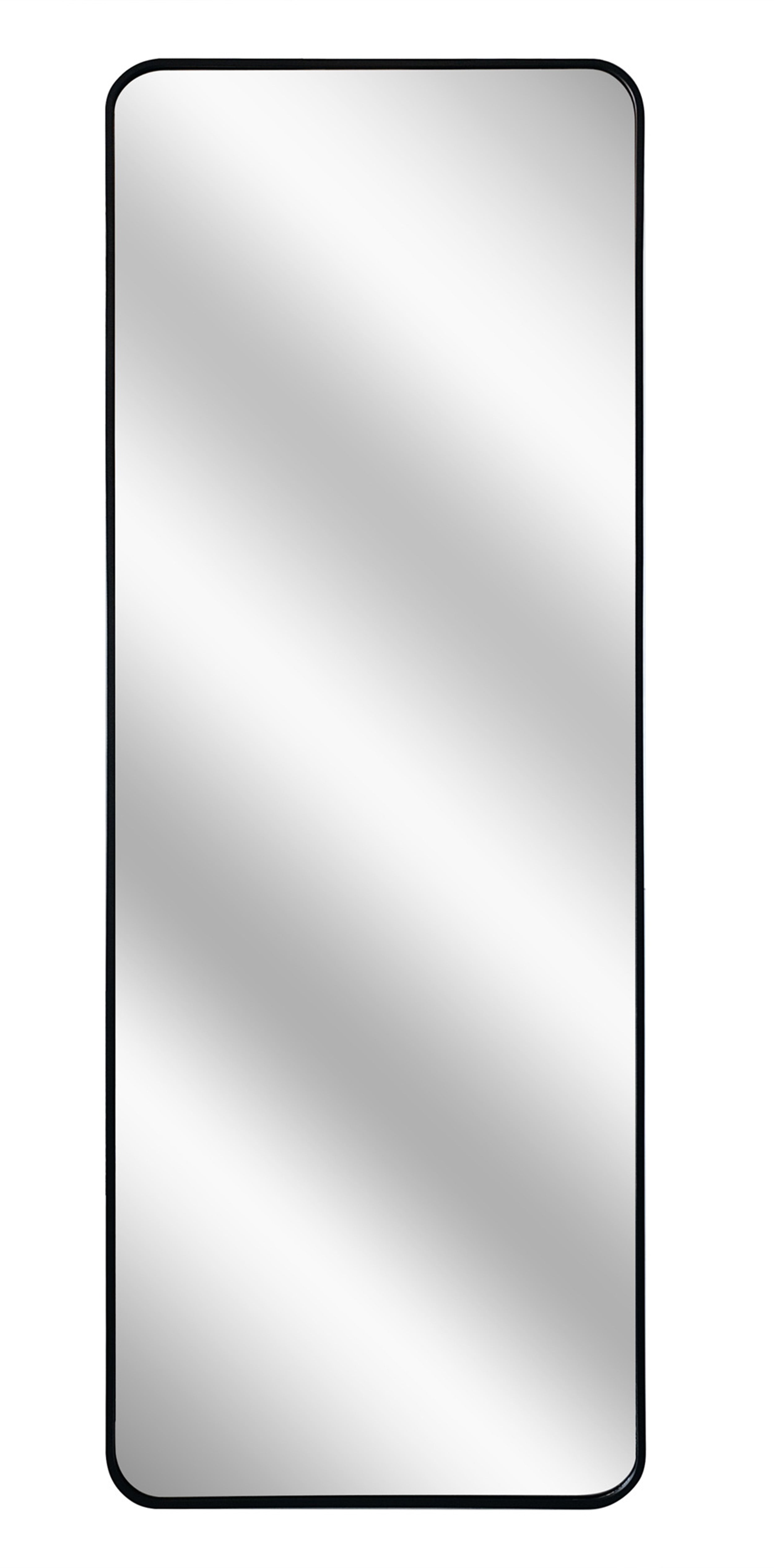 Lustro stojące w aluminiowej ramie Unoa 140x50 cm czarne