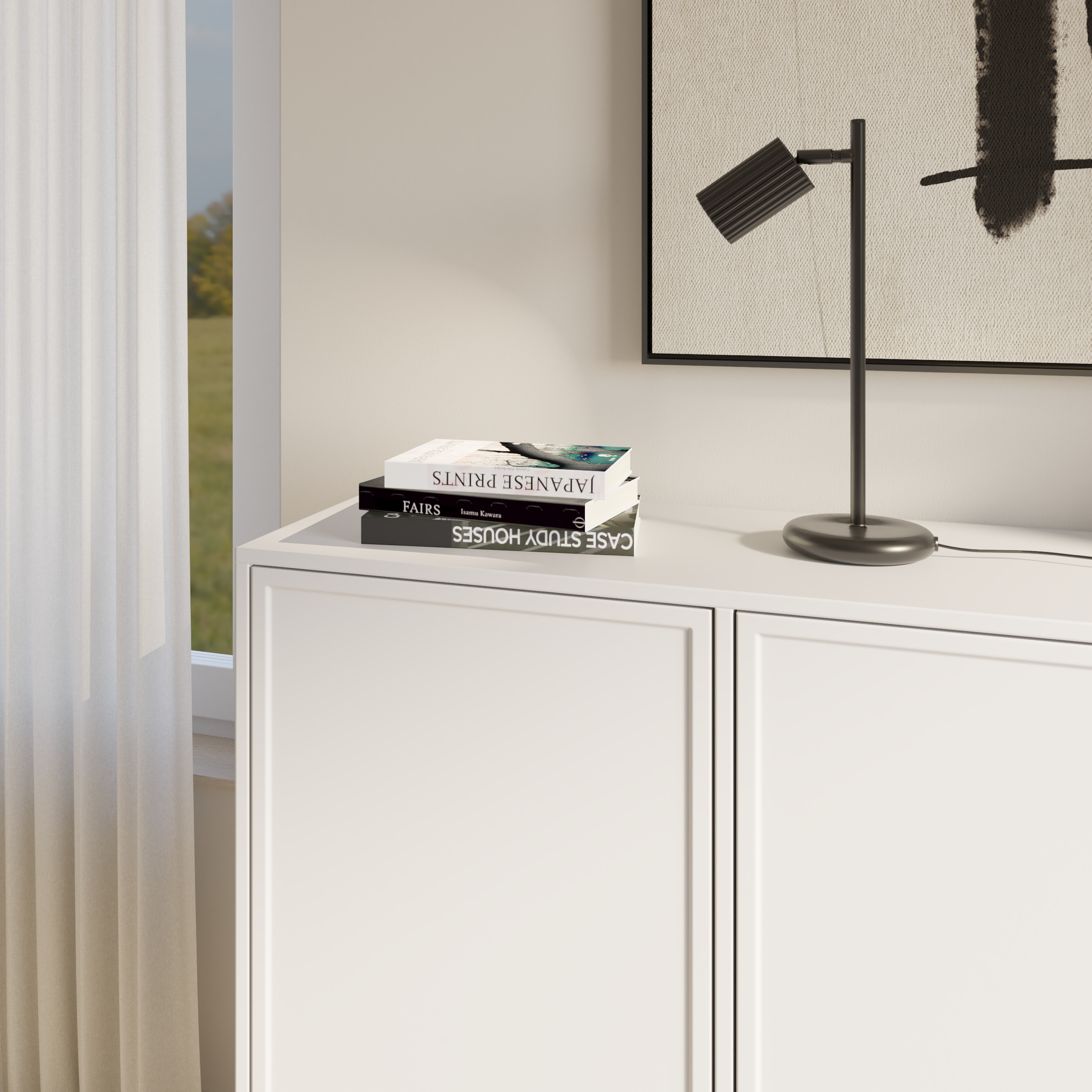 Komoda trzydrzwiowa Velveto 150 cm biały