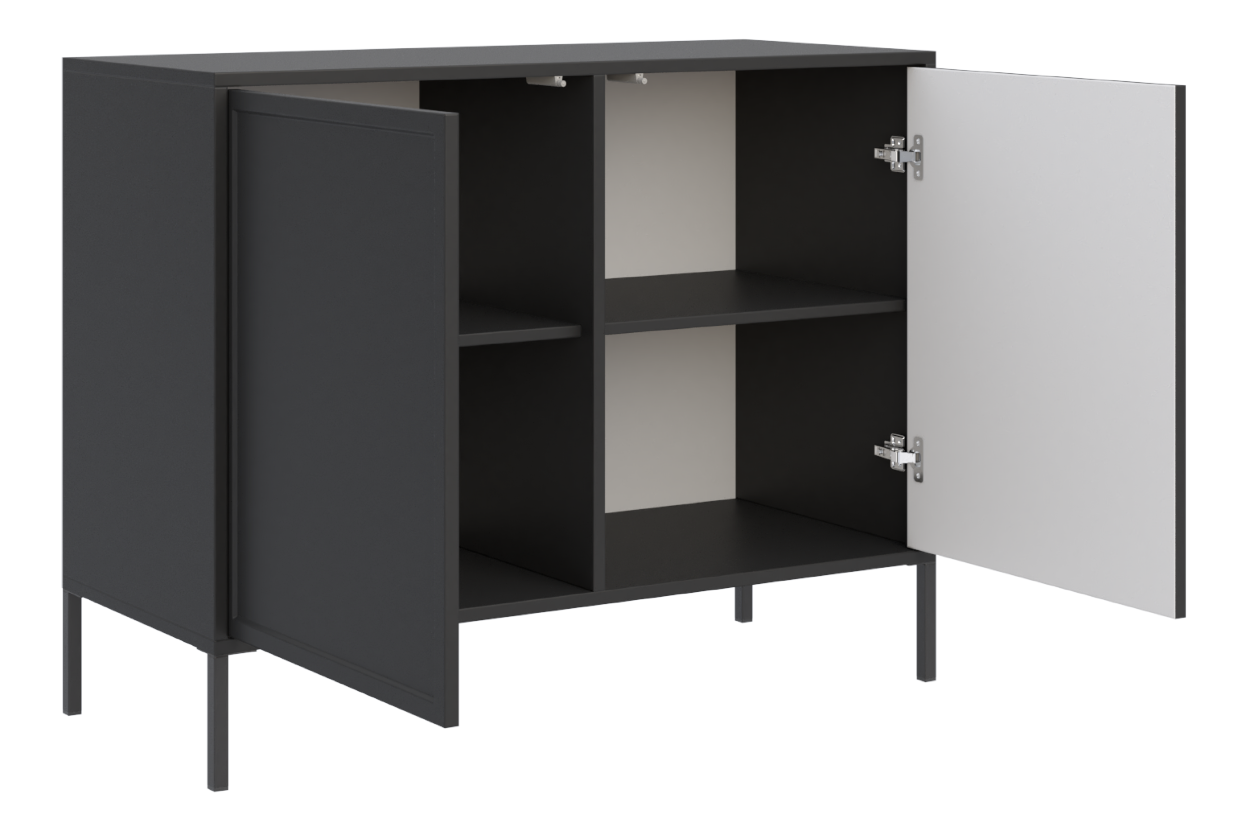 Komoda dwudrzwiowa Velveto 100 cm czarny