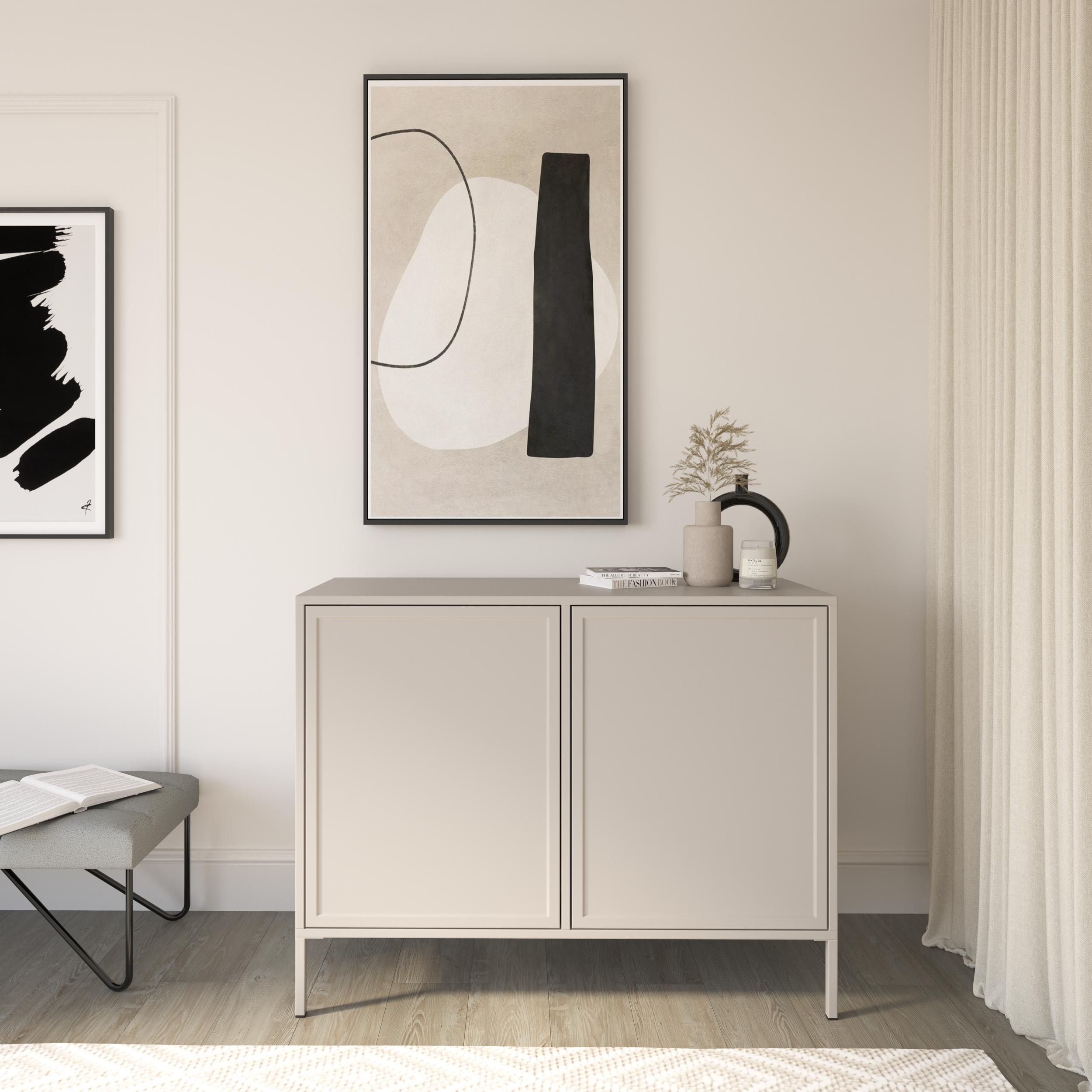 Komoda dwudrzwiowa Velveto 100 cm kaszmir