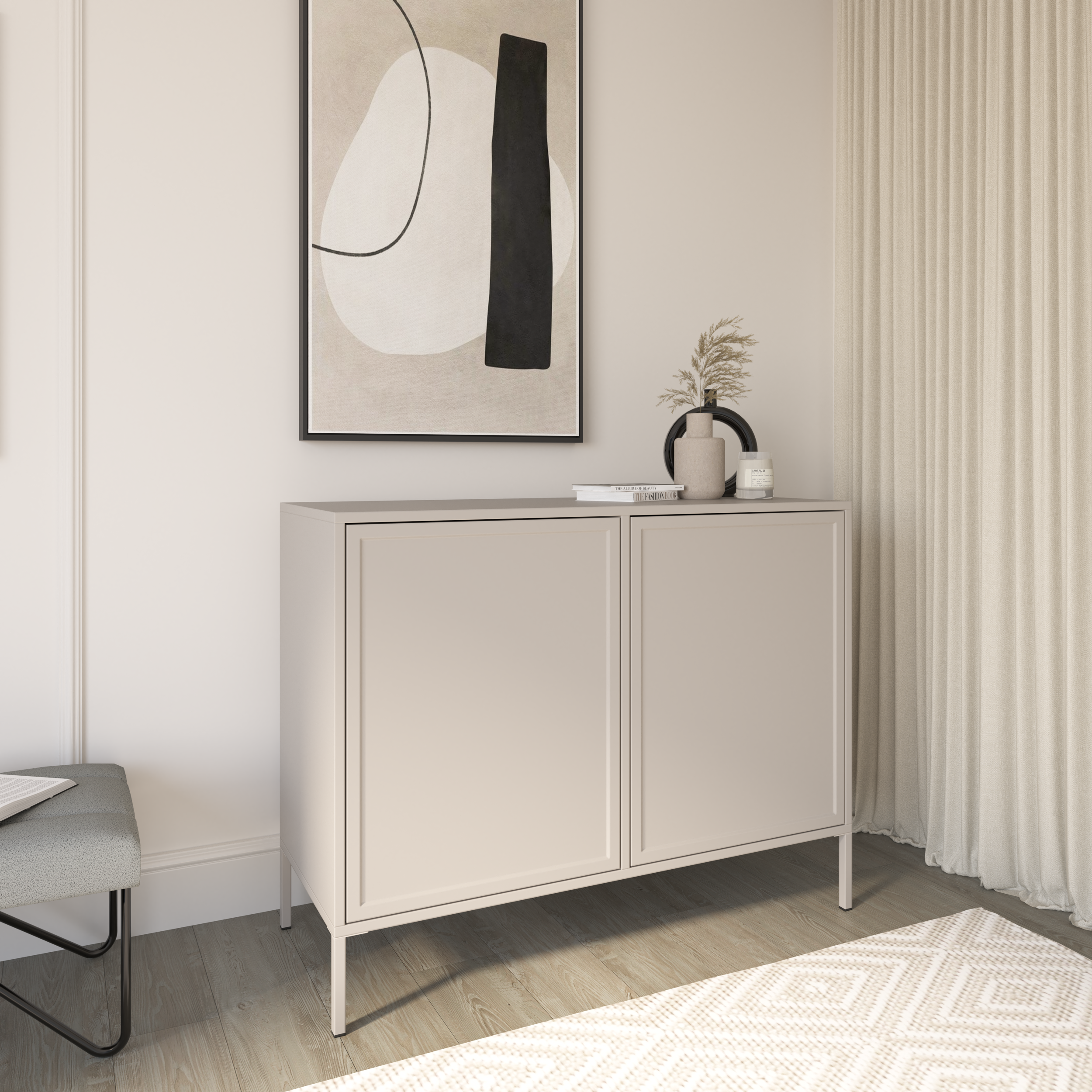 Komoda dwudrzwiowa Velveto 100 cm kaszmir