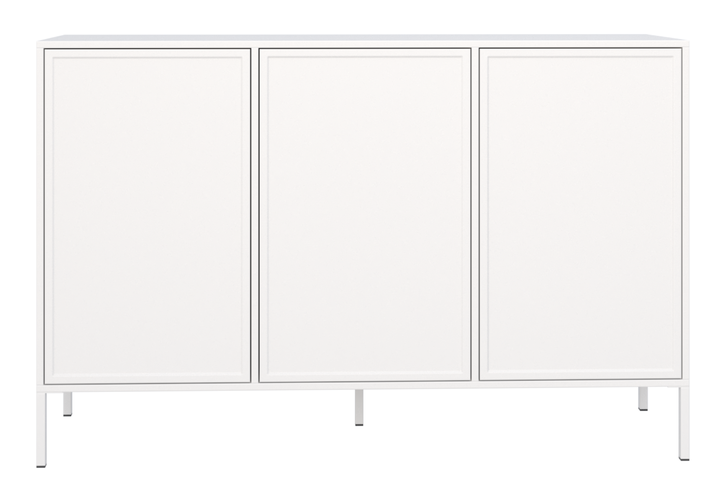 Komoda trzydrzwiowa Velveto 150 cm biały
