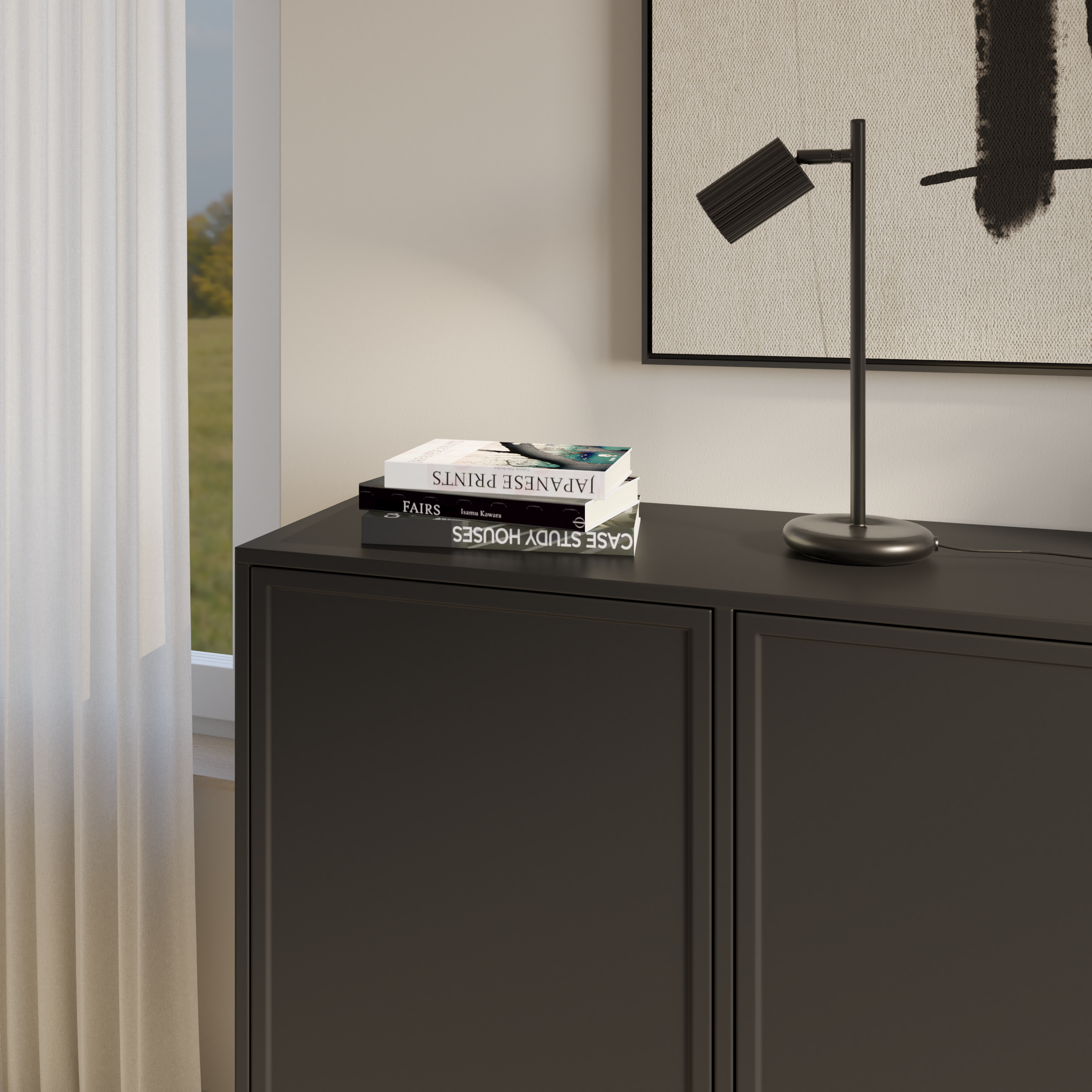 Komoda dwudrzwiowa Velveto 100 cm czarny