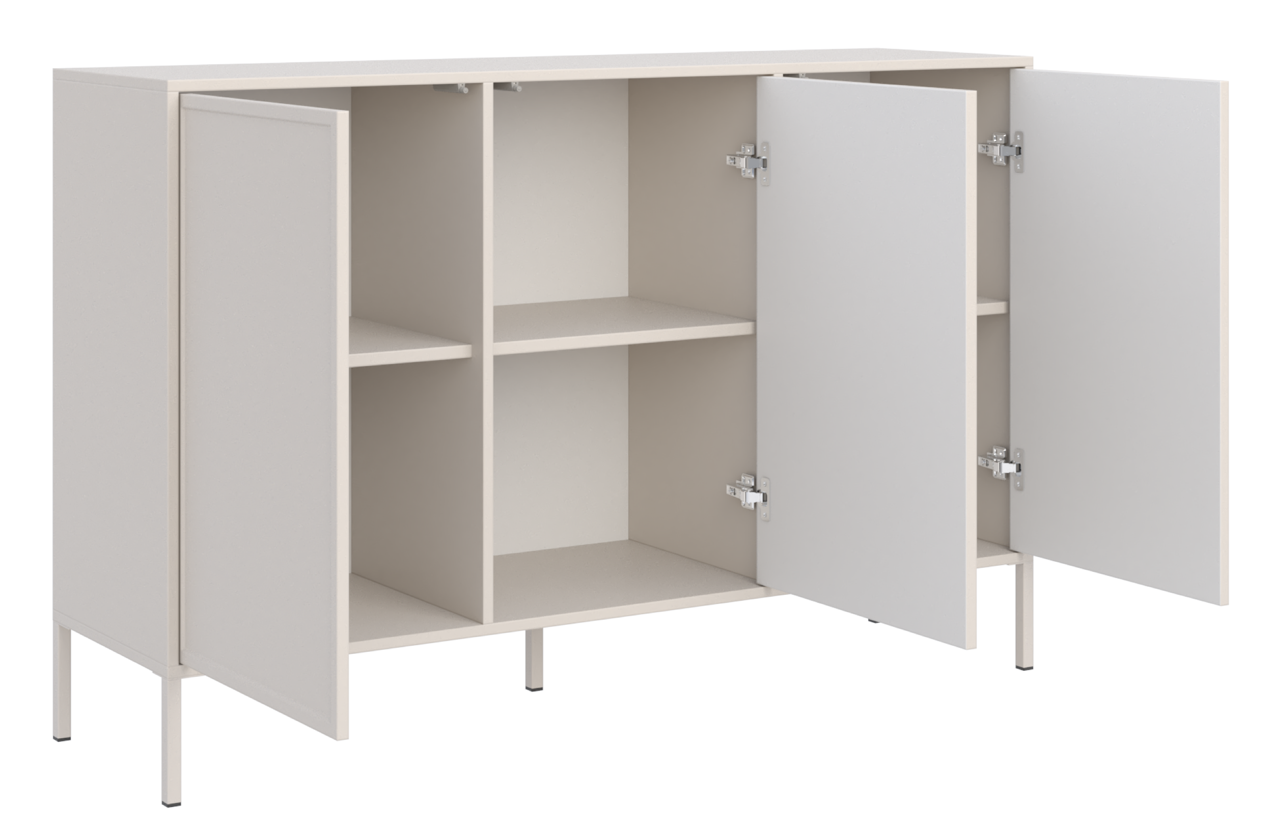 Komoda trzydrzwiowa Velveto 150 cm kaszmir