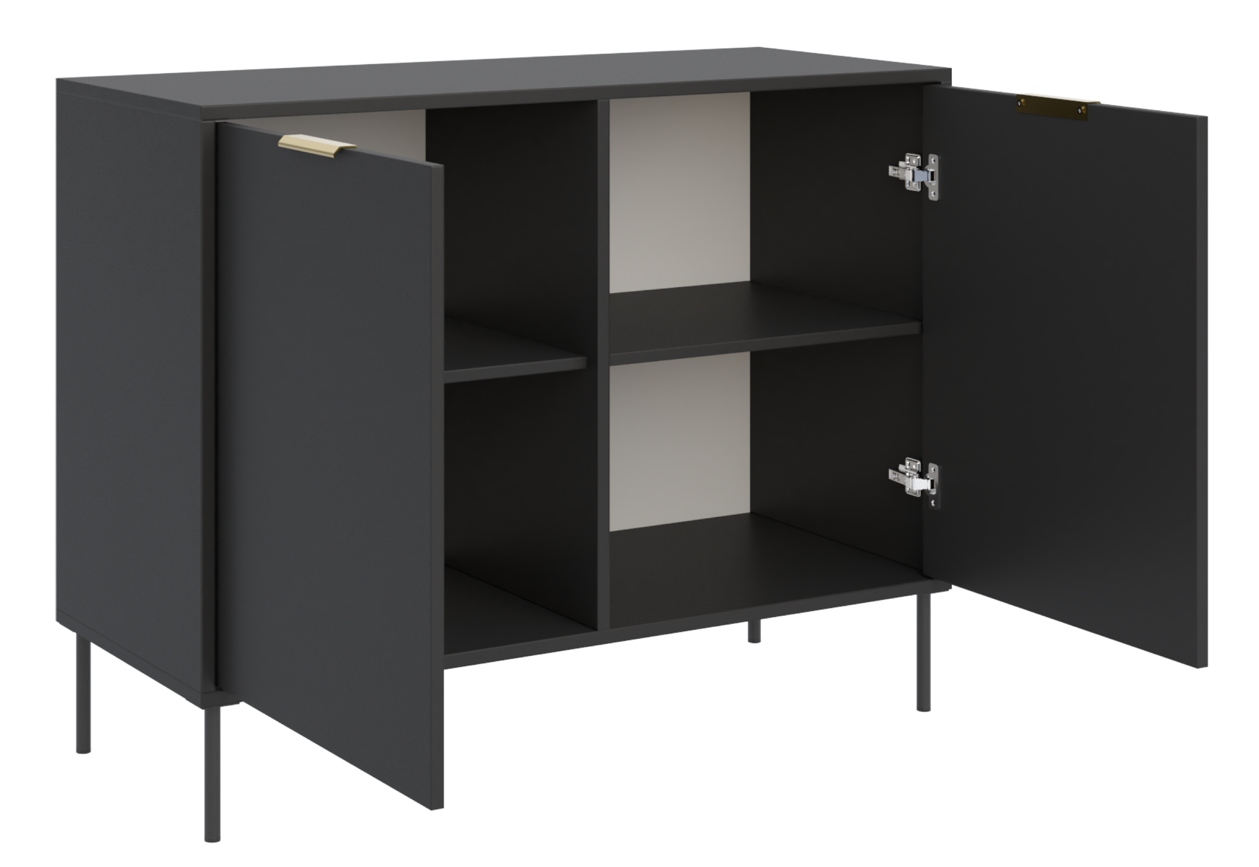 Komoda dwudrzwiowa Vena 100 cm czarny