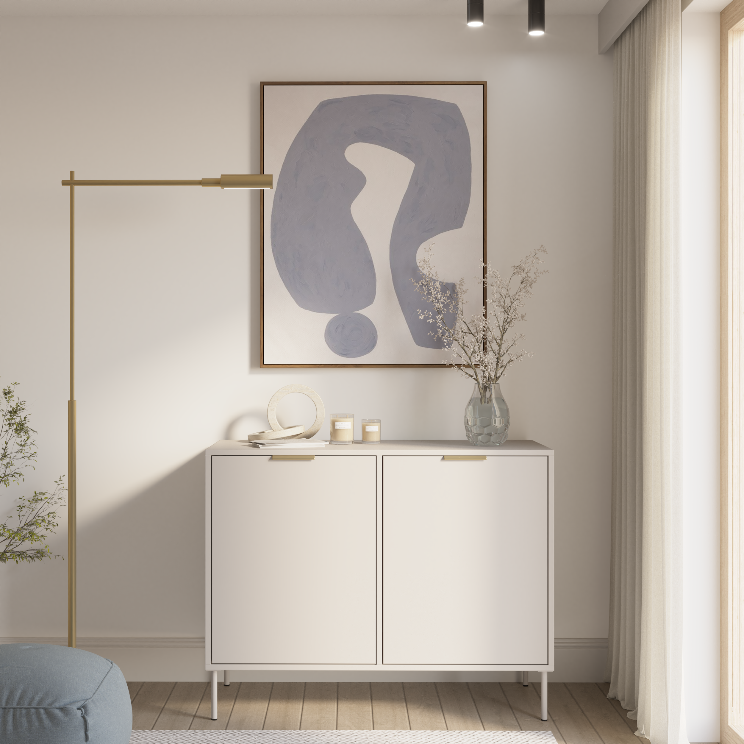 Komoda dwudrzwiowa Vena 100 cm kaszmir